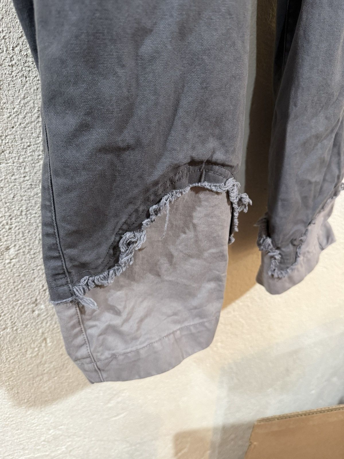 Facetasm × Incotex Gray Distressed Effect Pants Size US 30 / EU 46 - 4 Thumbnail