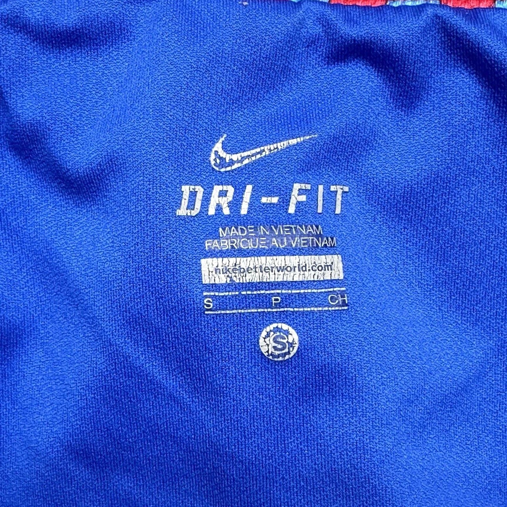Nike Nike Women's Size Small Dri-Fit Lined Running Shorts Blue / Red Athletic Shorts 446190-419 Size 28" / US 6 / IT 42 - 6 Thumbnail