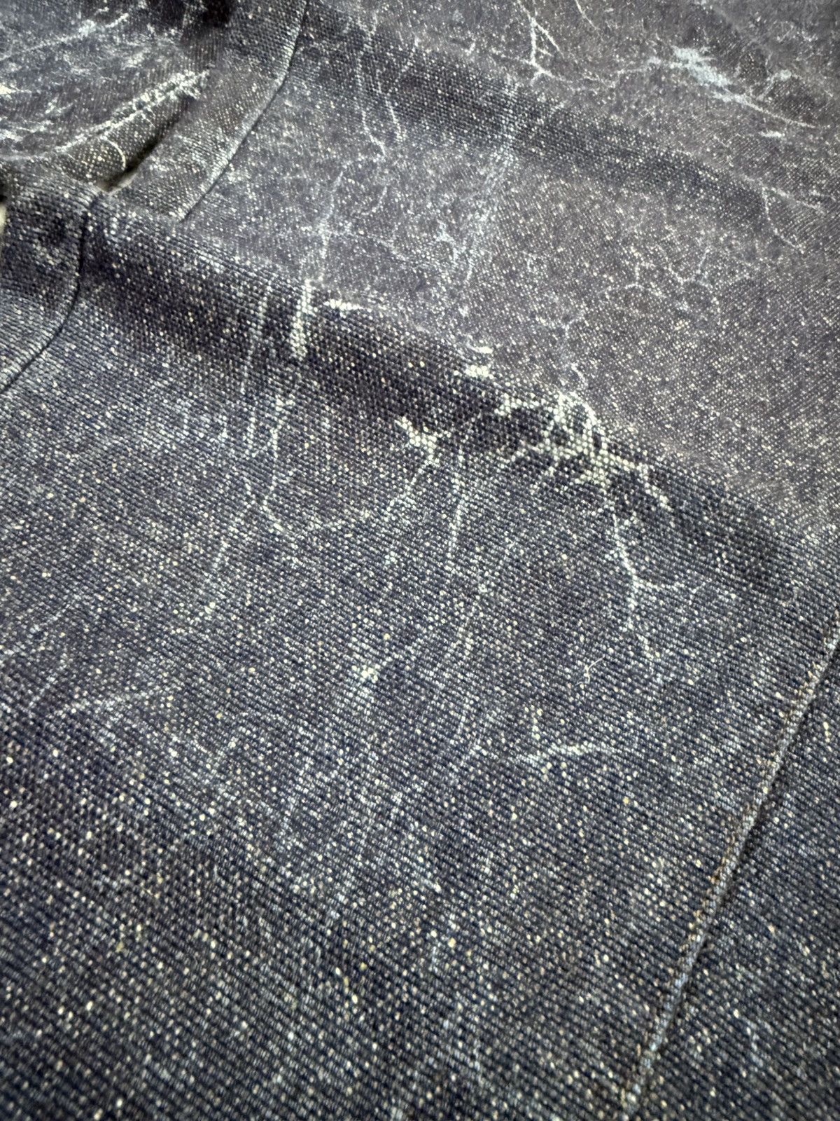 20471120 × Japanese Brand × Mizra Jeans Kyoto Alfons. Japan Crackle Lighting Wash Baggy Wide Jeans Size US 30 / EU 46 - 13 Thumbnail