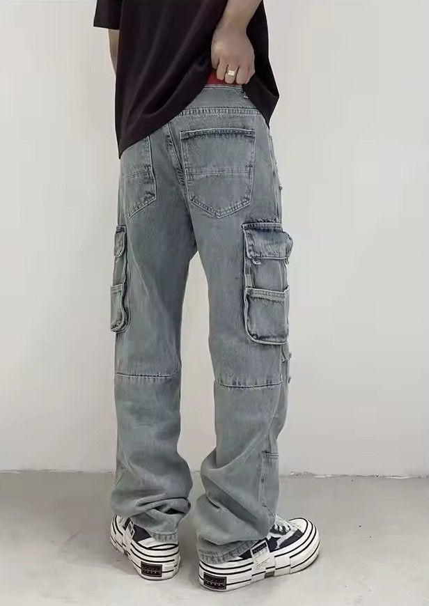 Japanese Brand × Jean Y2k Multi-pocket Distressed Jeans Size US 31 - 4 Thumbnail