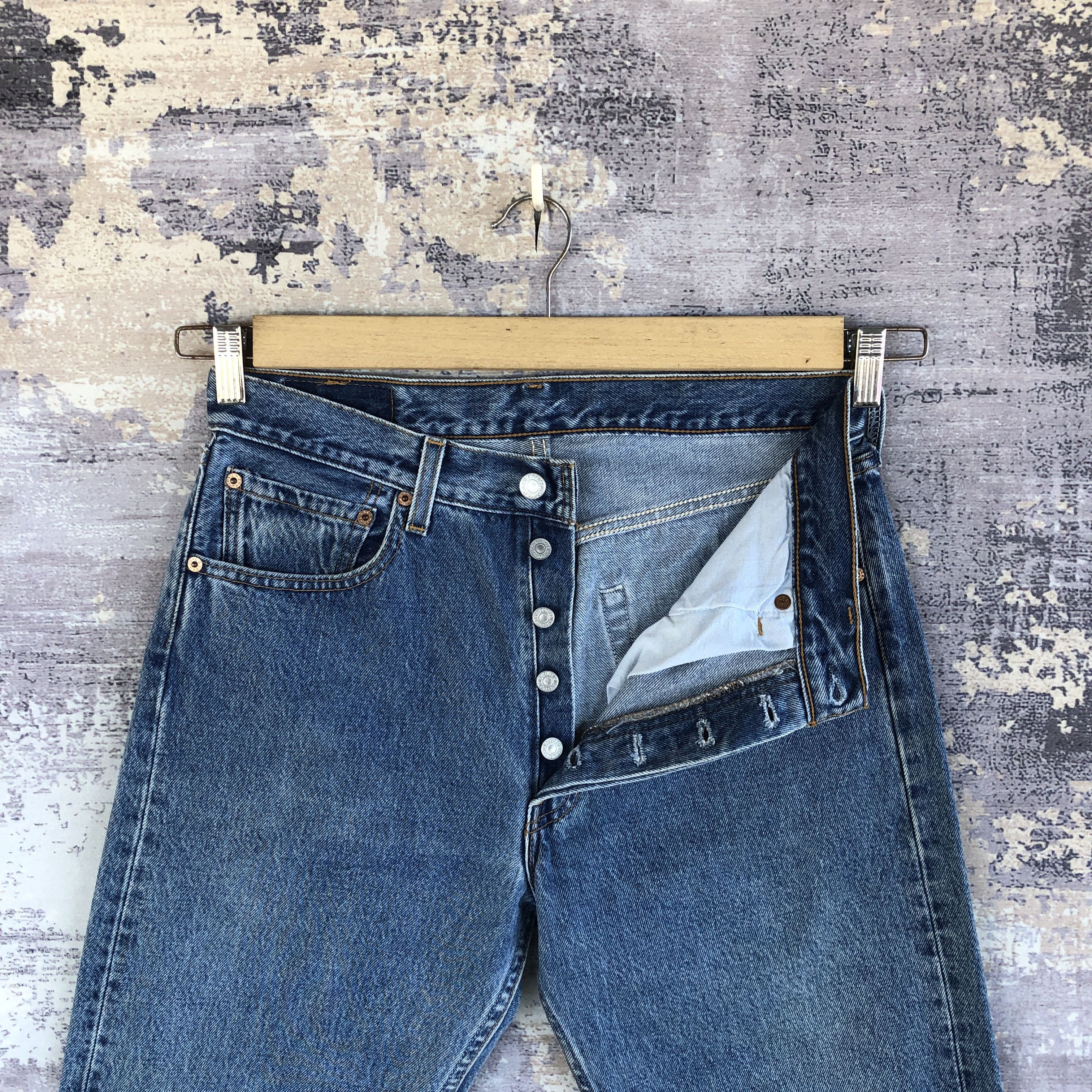 Levi's Vintage Levis 501 Jeans Sun Faded Blue Wash Levi's 501 Denim Size US 30 / EU 46 - 6 Thumbnail
