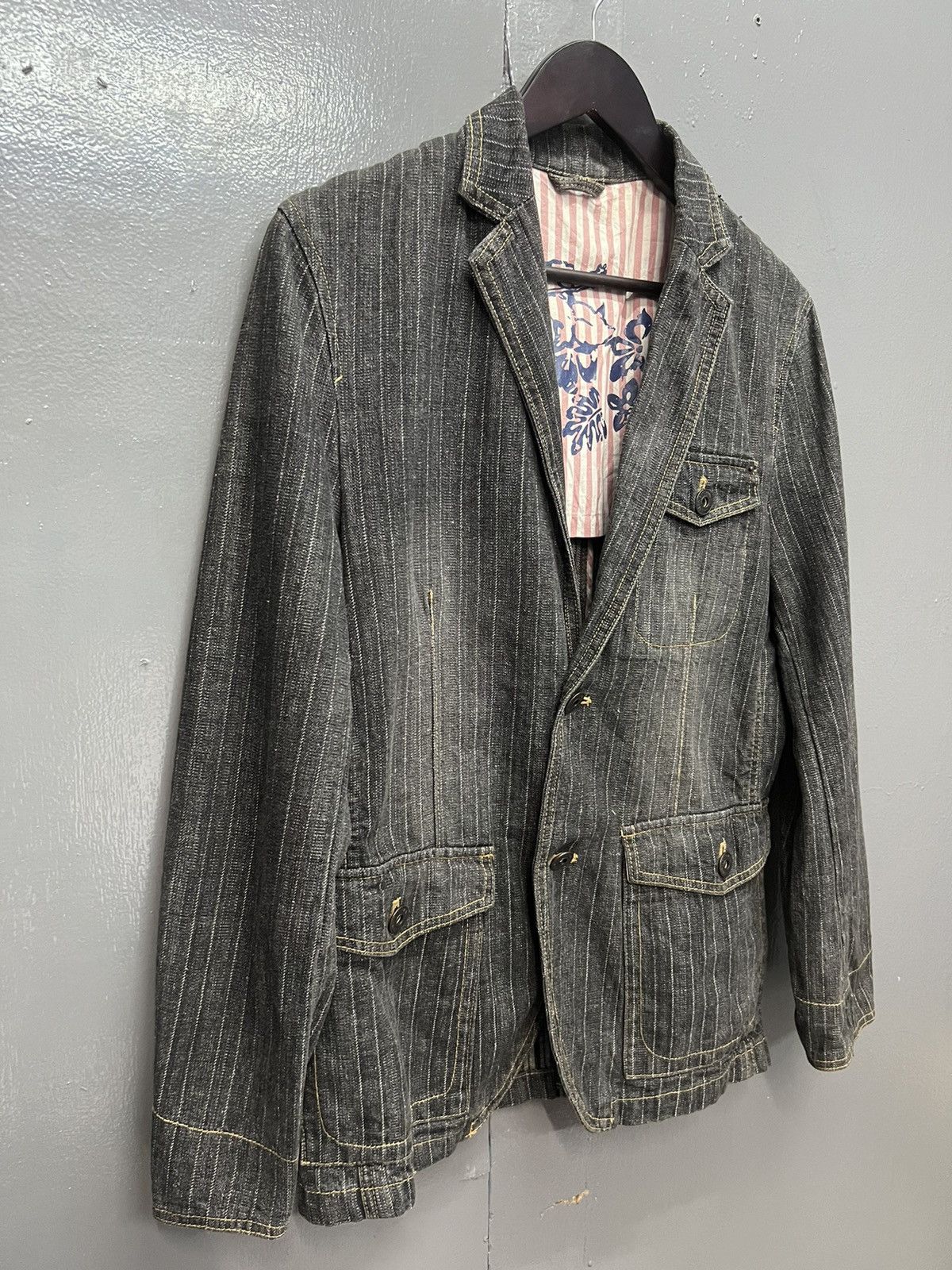 Japanese Brand INTERNATIONAL BASIC JEANS DENIM JACKET Size US M / EU 48-50 / 2 - 2 Thumbnail