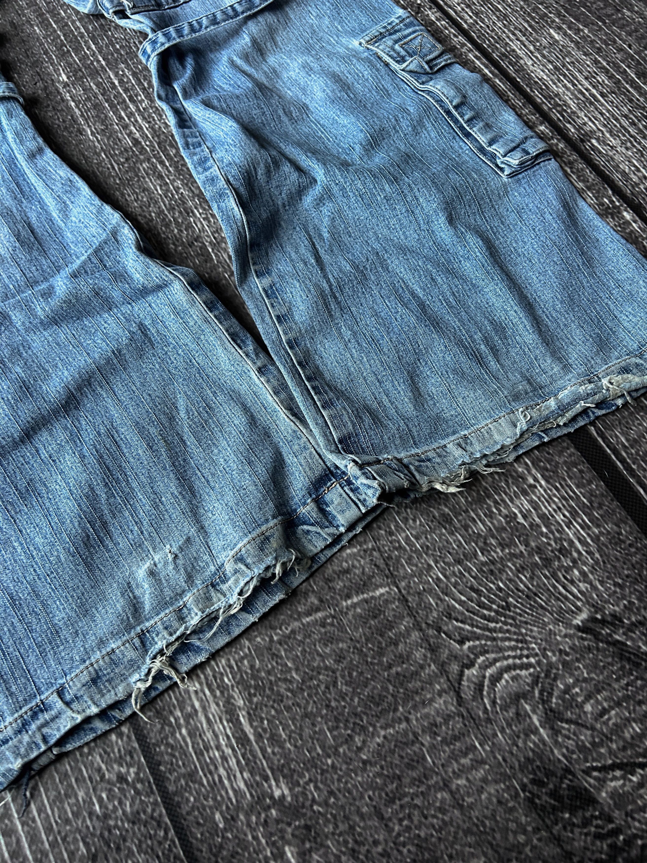 Other CRAZY VTG FLARED RICK OWENS STYLE WASHED CARGO JEANS Y2K Size US 30 / EU 46 - 7 Thumbnail