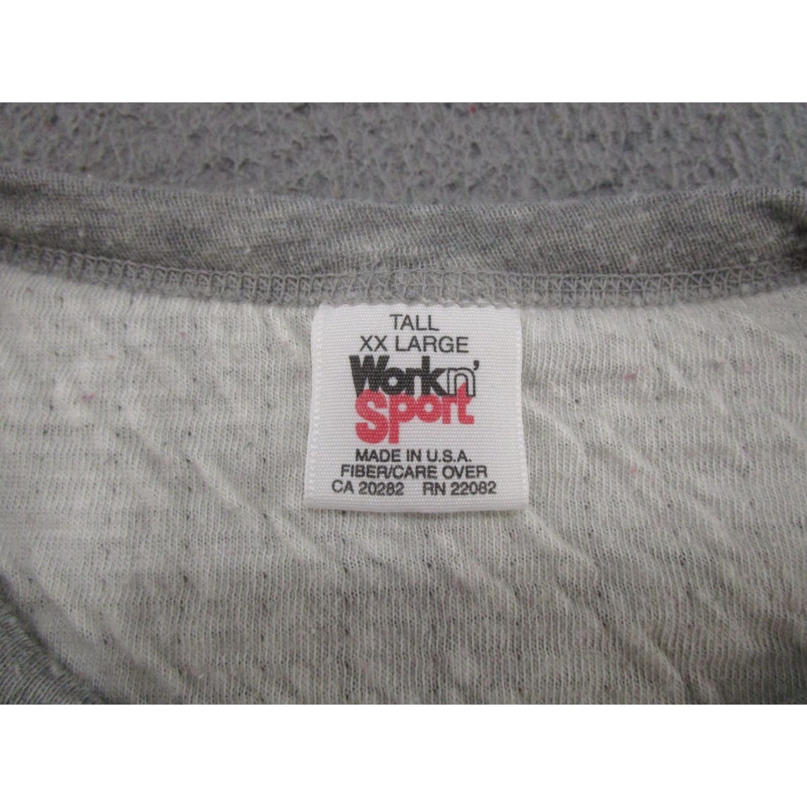 Vintage VINTAGE Work N Sport Wool Blend Thermal Base Layer Gray USA Made Mens 2XL Tall Size US XXL / EU 58 / 5 - 2 Thumbnail