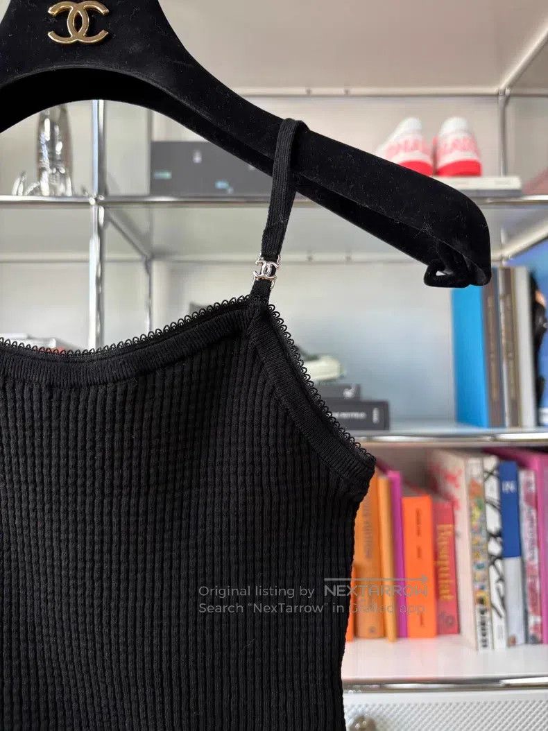 Chanel Chanel 24A black lace lace double C logo suspender Size XS / US 0-2 / IT 36-38 - 2 Thumbnail