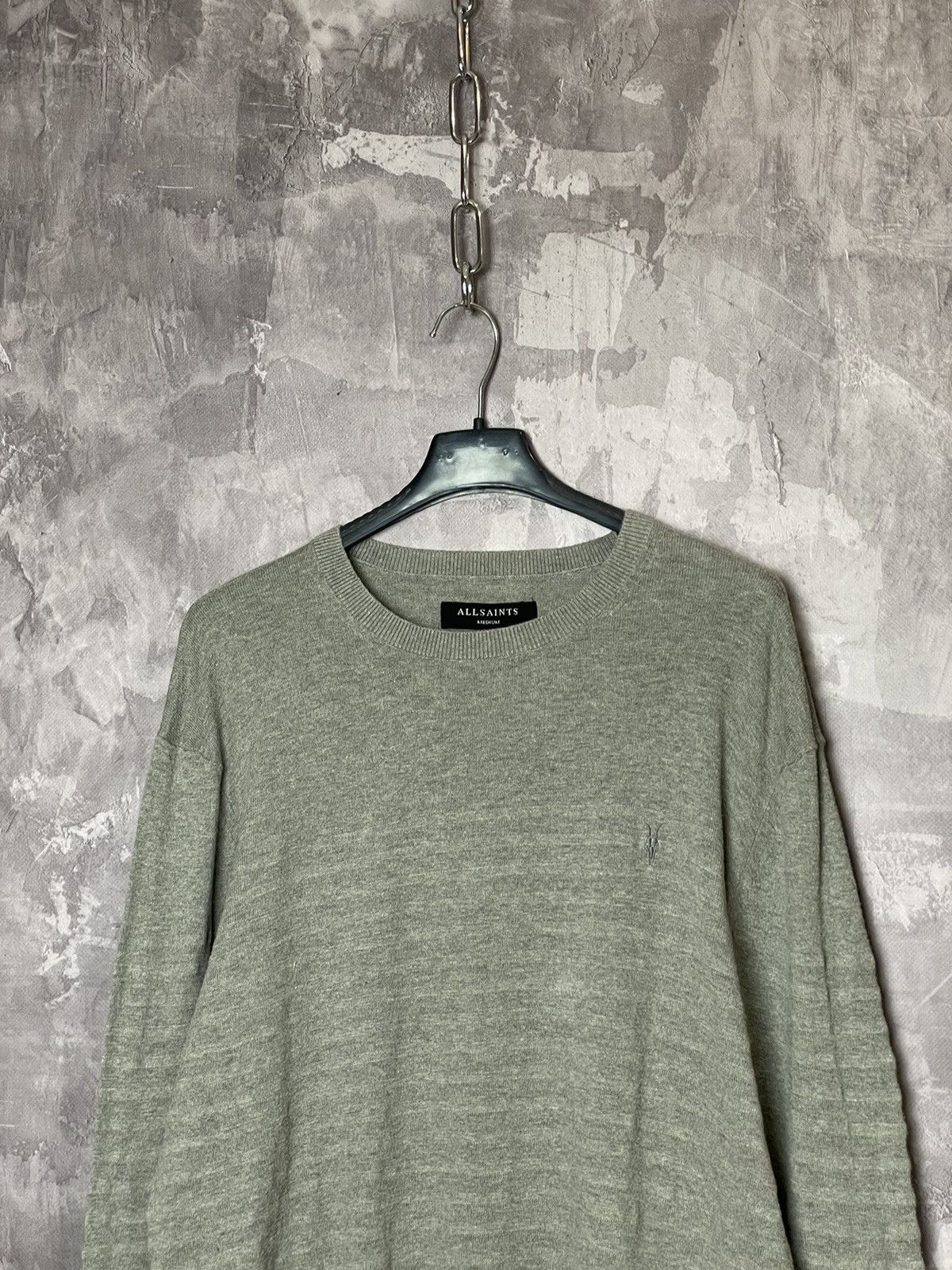 Allsaints × Vintage Allsaints Knitted Cotton Sweater Size US M / EU 48-50 / 2 - 2 Thumbnail