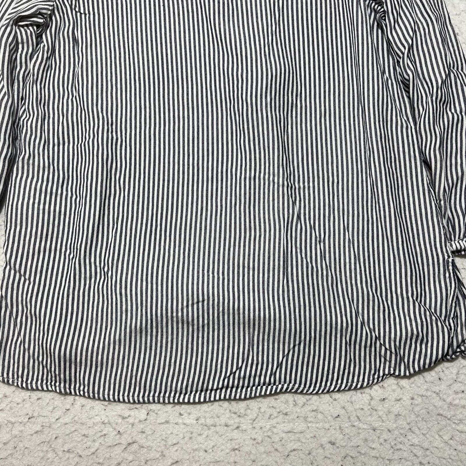 Old Navy Old Navy Tunic Small Tasseled 3/4 Sleeve Blue Striped Blouse Size S / US 4 / IT 40 - 10 Thumbnail