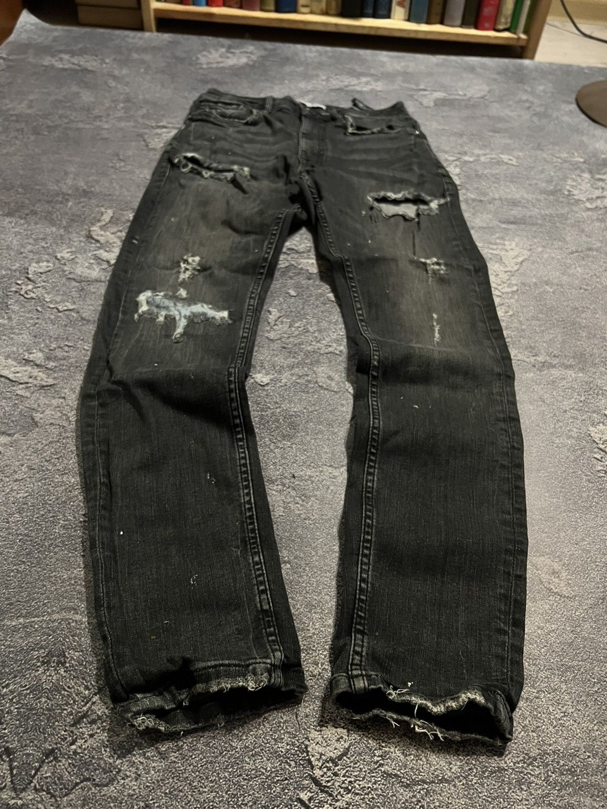 Distressed Kyoto Vibe Fade Archive / Minimal Gothic Slim Fit