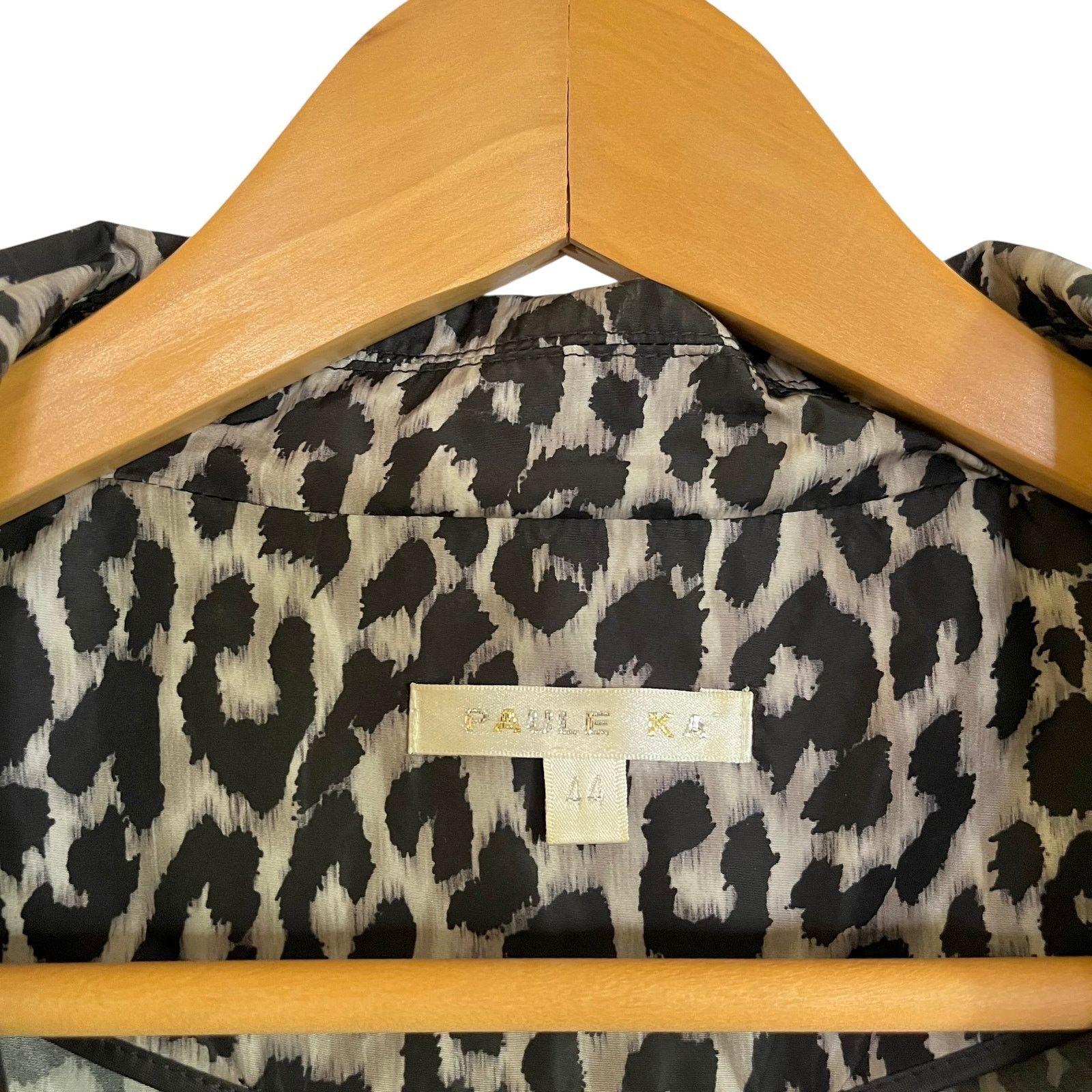 PAULE KA Paule Ka Leopard Print Technical Cotton Women's Trench Coat Size XL / US 12-14 / IT 48-50 - 4 Thumbnail