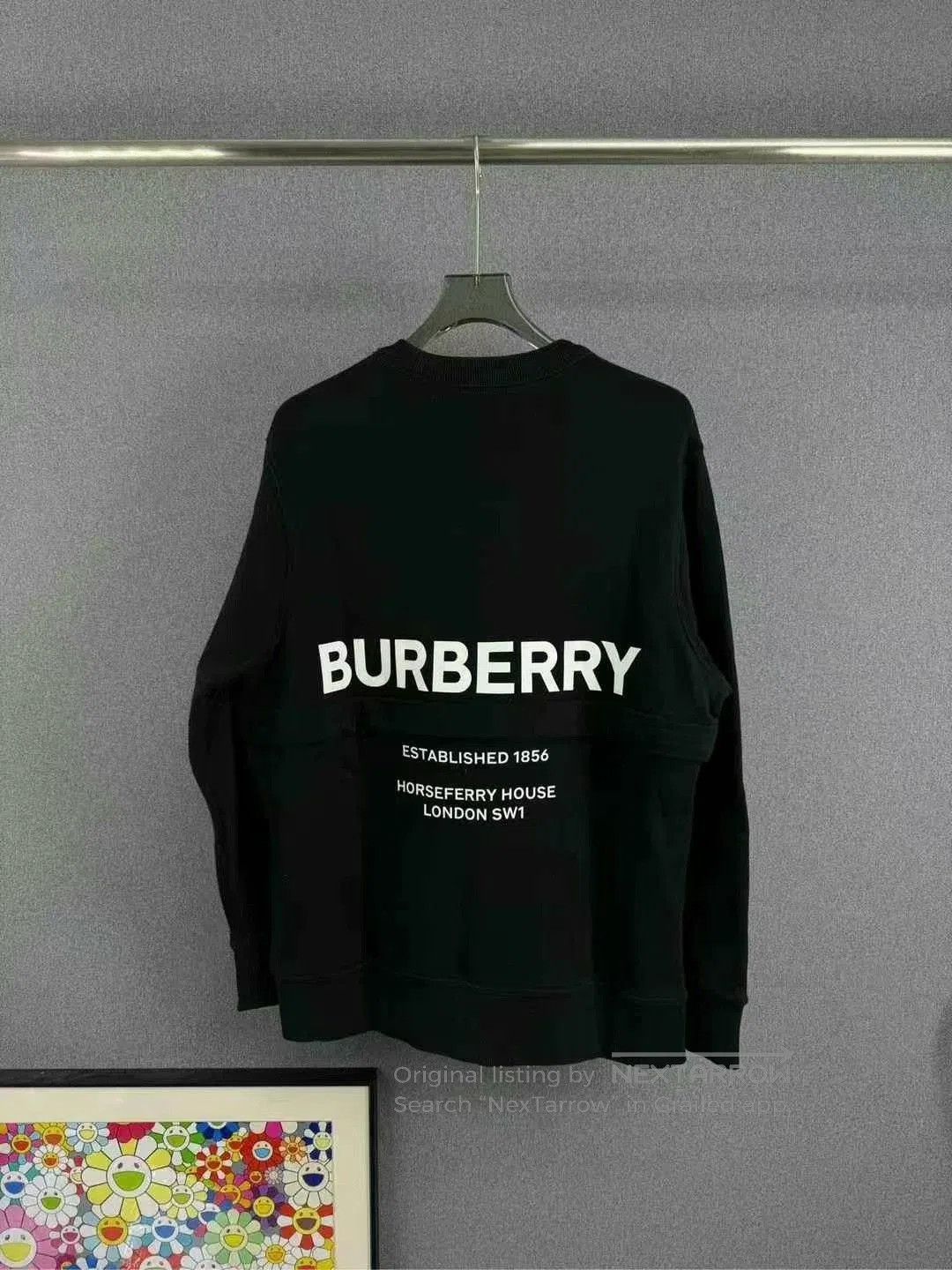 Burberry burberry logo knit sweatshirt in black. Size US L / EU 52-54 / 3 - 1 Thumbnail