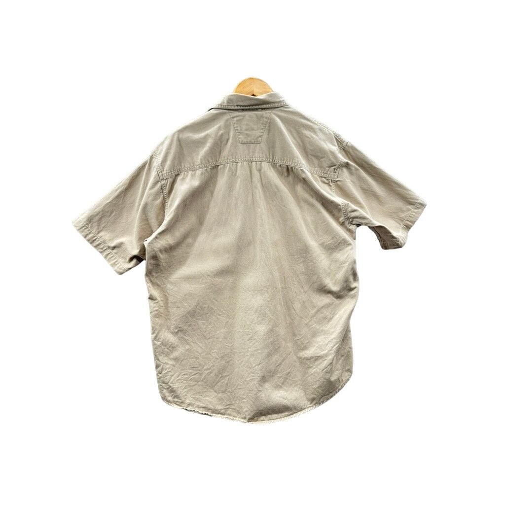 Harley Davidson × Vintage 2000's Harley-Davidson Canvas Short Sleeve Button Up Shirt Size US L / EU 52-54 / 3 - 2 Thumbnail