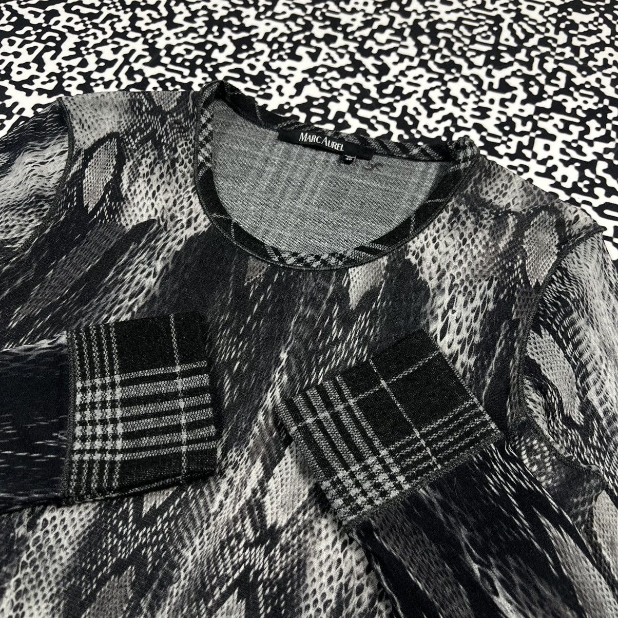 Japanese Brand Vintage Y2K Marc Aurel Snake Retro Mesh Longsleeve Size XL / US 12-14 / IT 48-50 - 13 Thumbnail