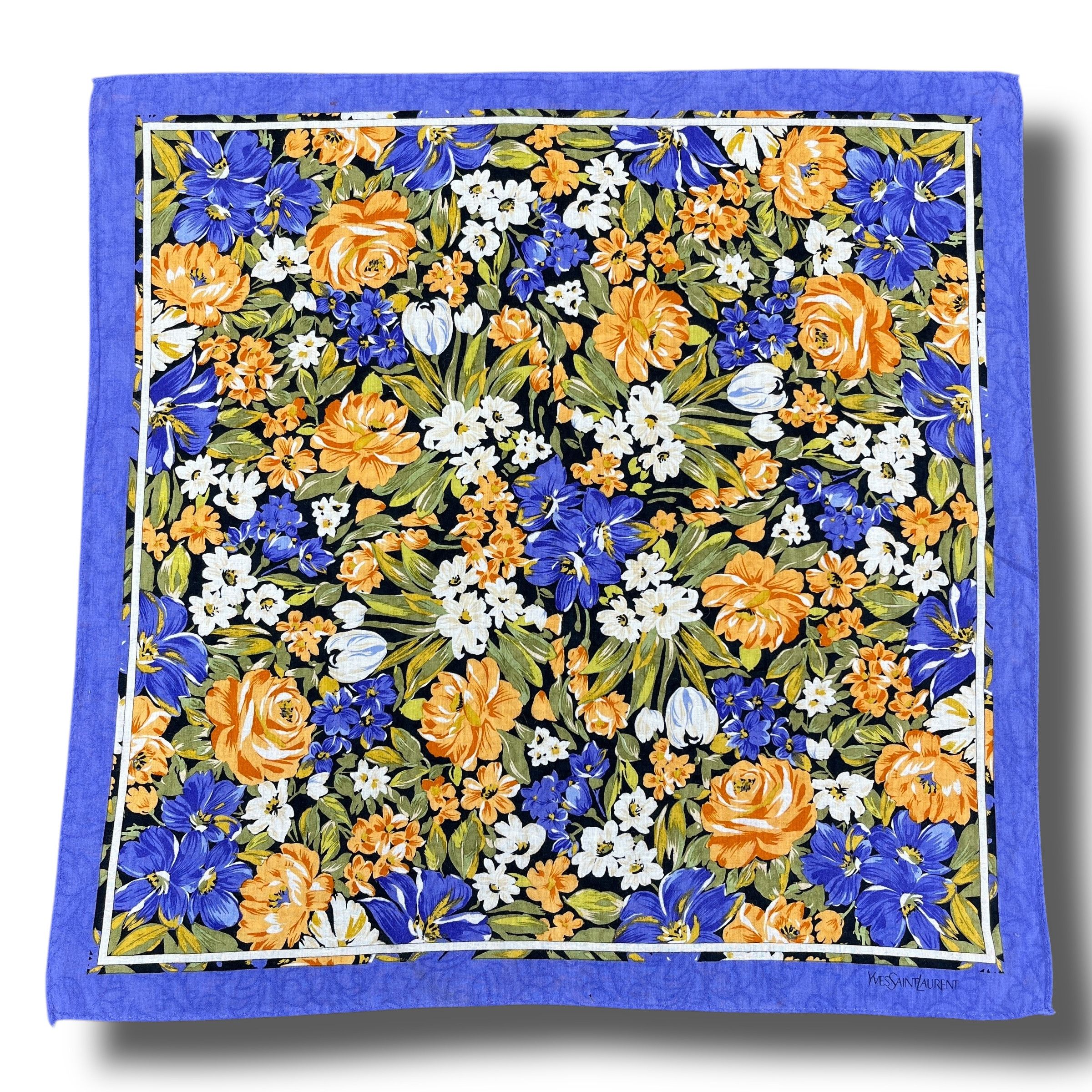 Vintage Vintage Ysl Handkerchief / Bandana / Neckerchief B292 Size ONE SIZE - 9 Thumbnail