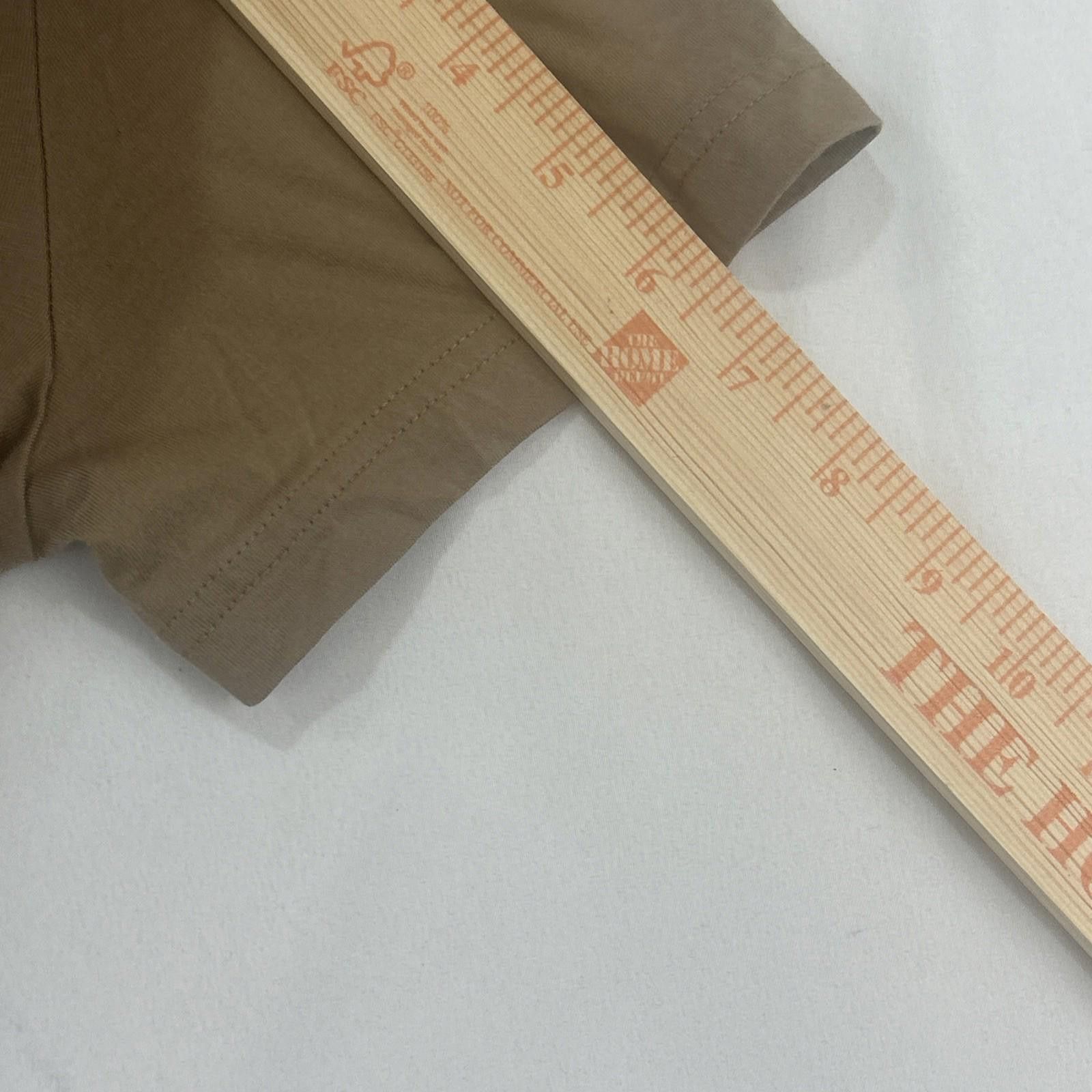H&M H&M T-Shirt Tan Regular Fit Coupe Standar Medium Tan Adult Size US M / EU 48-50 / 2 - 5 Thumbnail