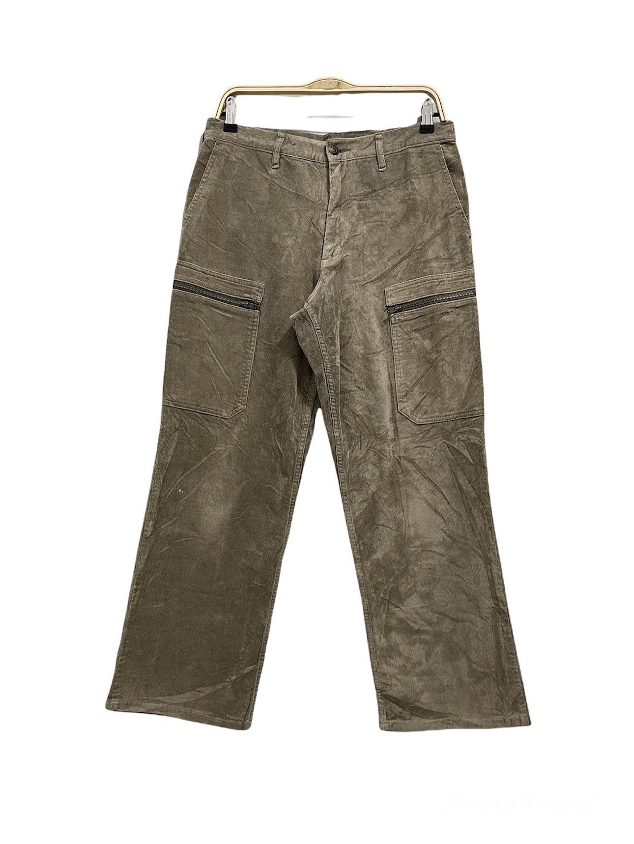image of Corduroi Club x Uniqlo Vintage Uniqlo Corduroy Cargo Trouser Pants in Brown, Men's (Size 31)