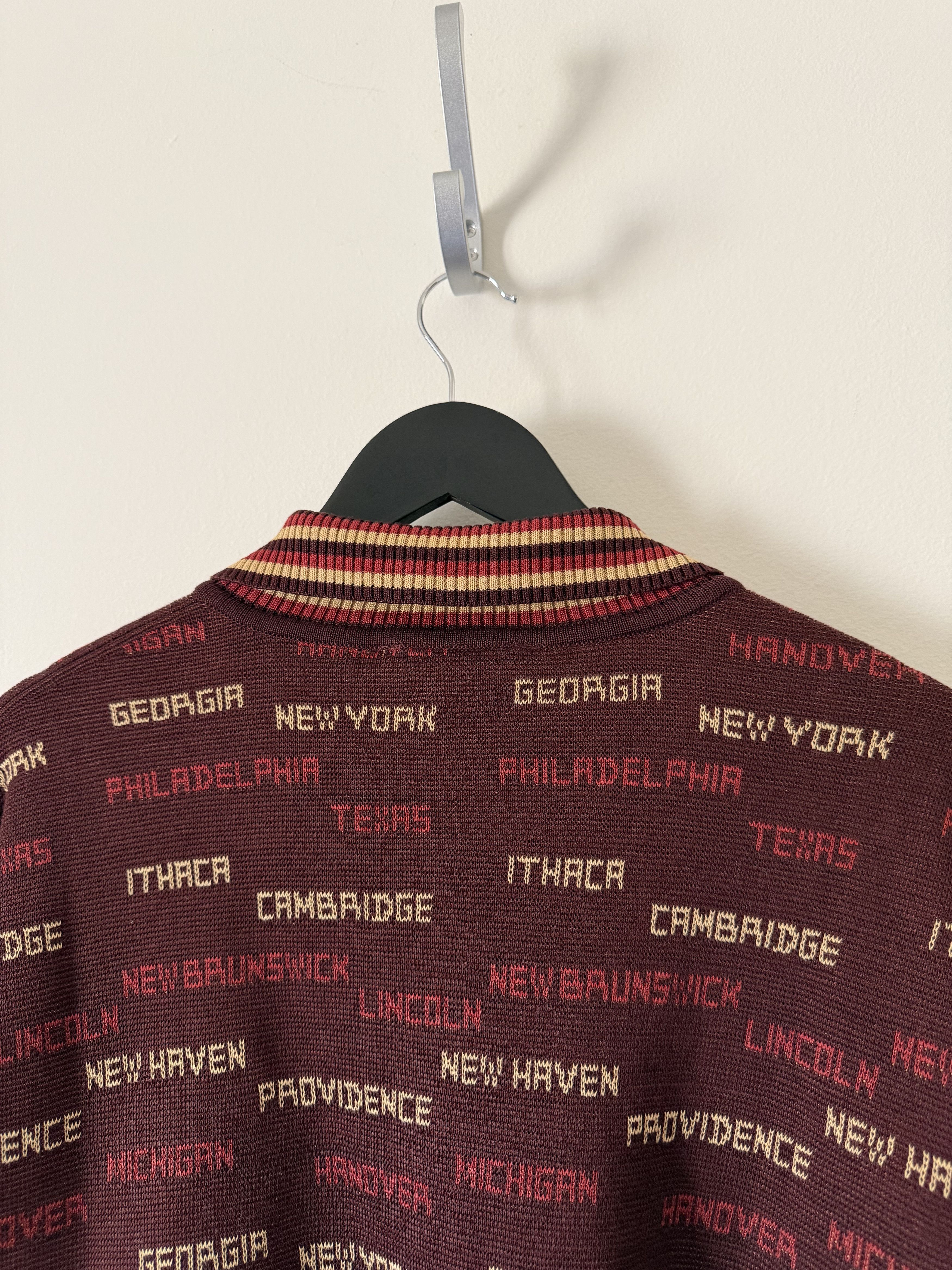 Bode Bode Gridiron Quarter Zip Sweater in Brown Size US L / EU 52-54 / 3 - 6 Thumbnail