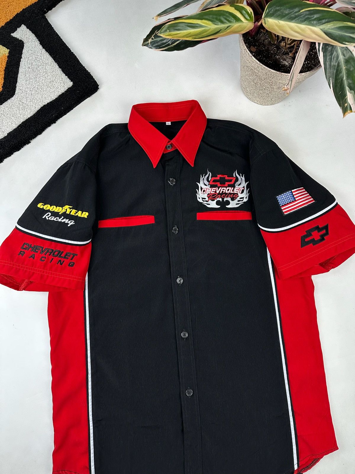 Chevrolet × Vintage Corvette Racing Button Up shirt Chevrolet USA flag vintage Size US L / EU 52-54 / 3 - 3 Thumbnail