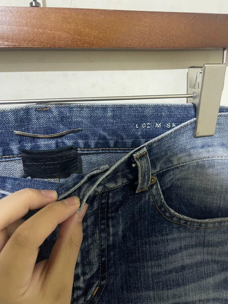 Yves Saint Laurent Saint Laurent 17 FW wash knife cut fringed jeans 2502-Next Size US 28 / EU 44 - 5 Thumbnail