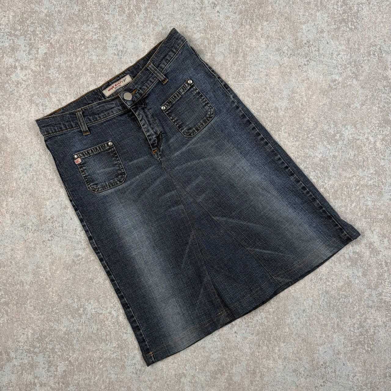 Miss Sixty Miss Sixty Vintage Blue Denim Skirt Y2K Size 29" - 1 Thumbnail