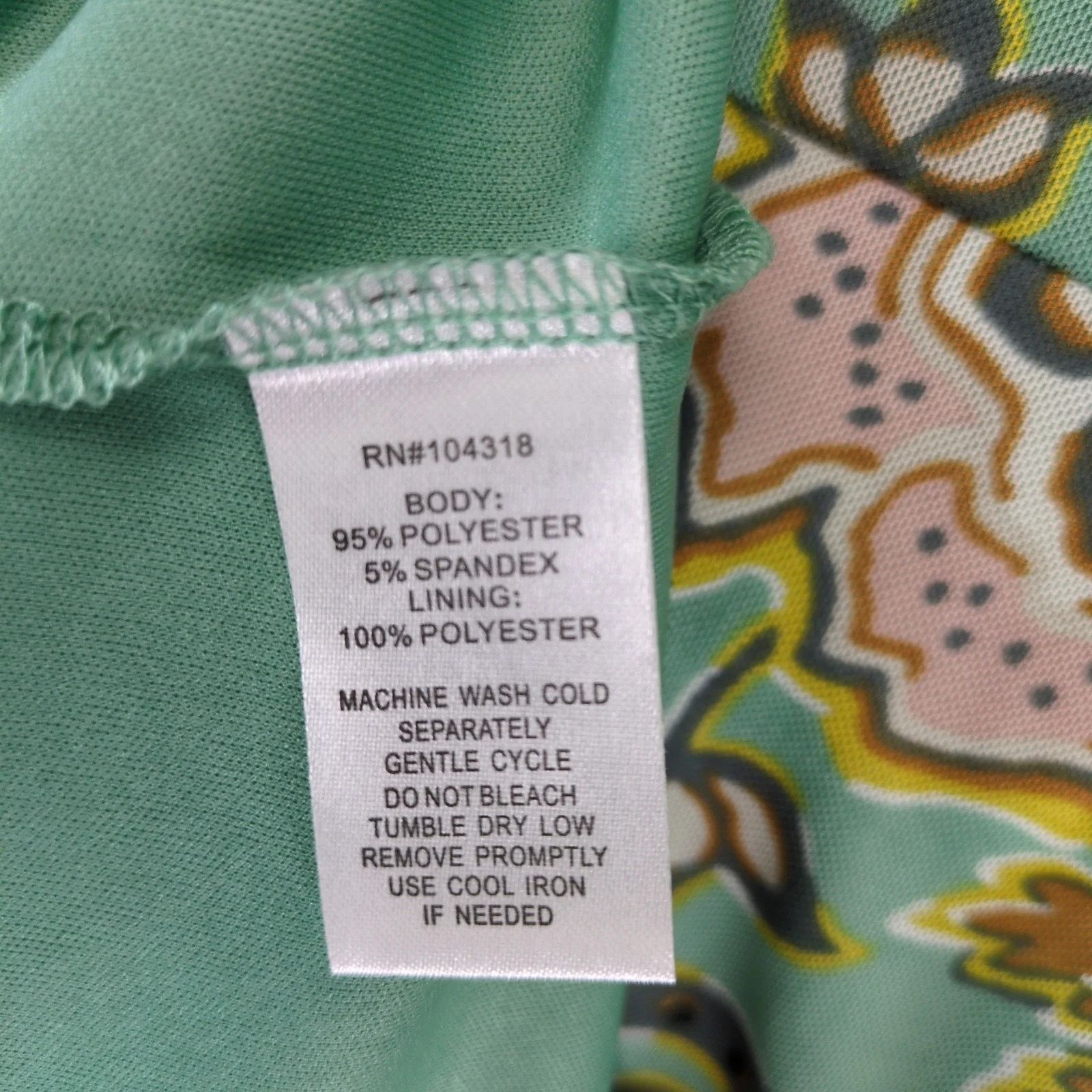 Other Allison Brittney Green Floral Paisley Dress L Sheer Overlay Size L / US 10 / IT 46 - 8 Thumbnail