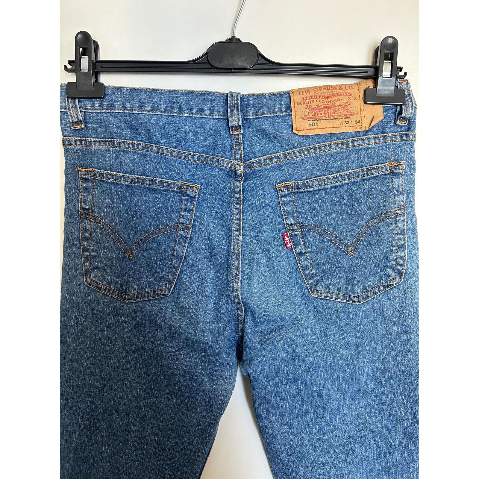 Levi's Levi's 501 Jeans W32L34 USA 1996 Light Wash Button Fly Denim Size US 32 / EU 48 - 7 Thumbnail