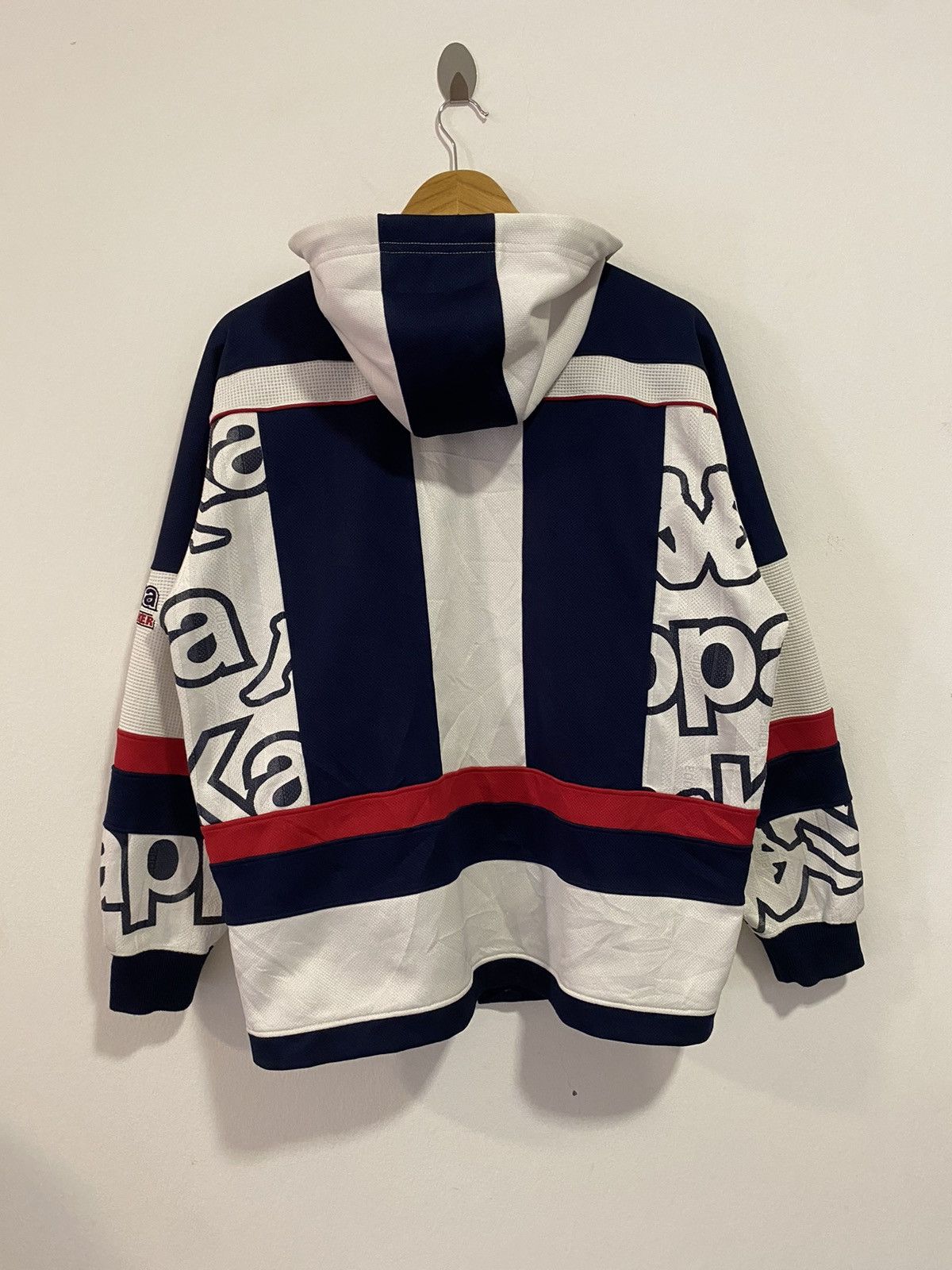 Kappa × Vintage Vintage Kappa Big Logo Colour Block Hooded Jacket Size US M / EU 48-50 / 2 - 8 Thumbnail