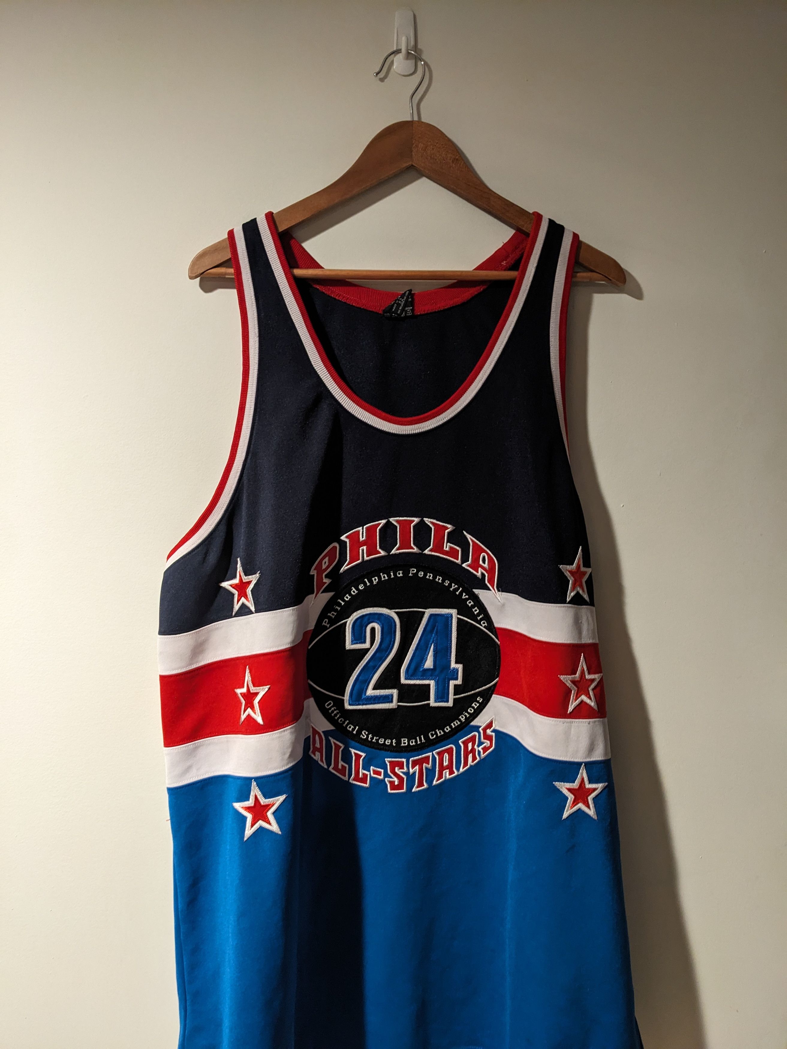 NBA × Vintage Vintage Y2K Philadelphia Phila All Star Basketball Jersey Size US XXL / EU 58 / 5 - 1 Thumbnail