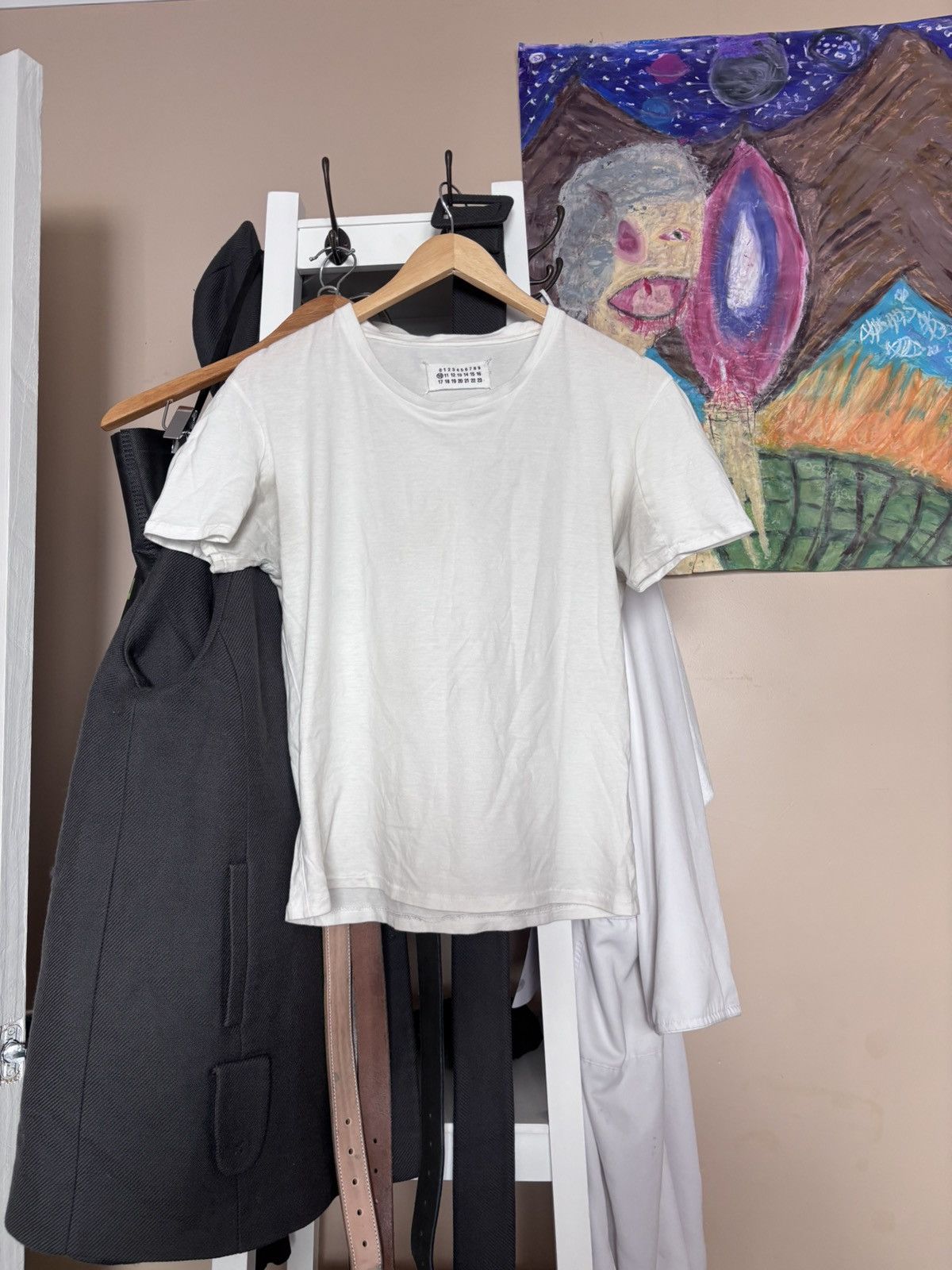 Margiela Short-sleeve panel T shirt