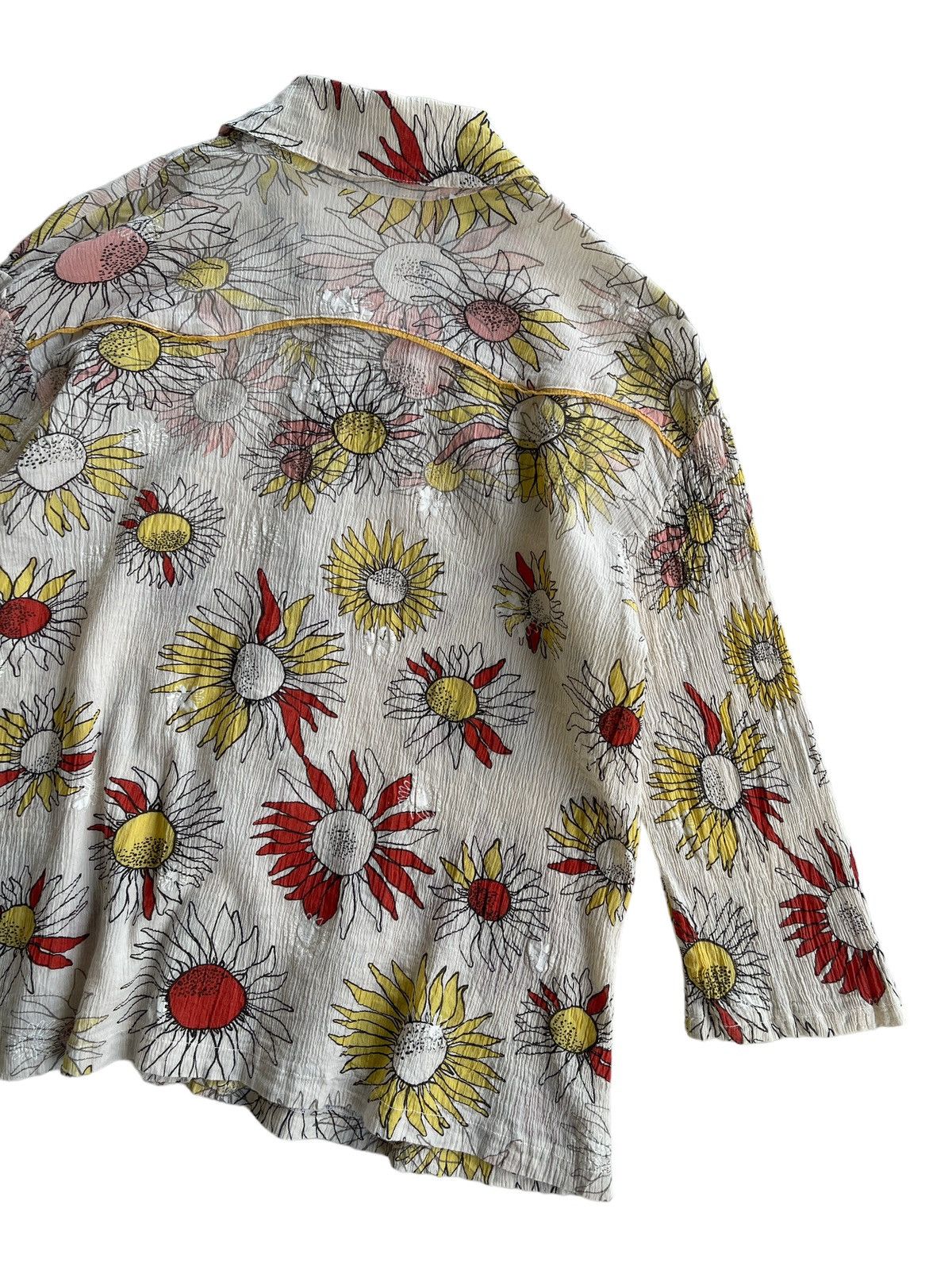 Issey Miyake Tsumori Chisato Pleats Please Flower Shirt Size S / US 4 / IT 40 - 7 Thumbnail