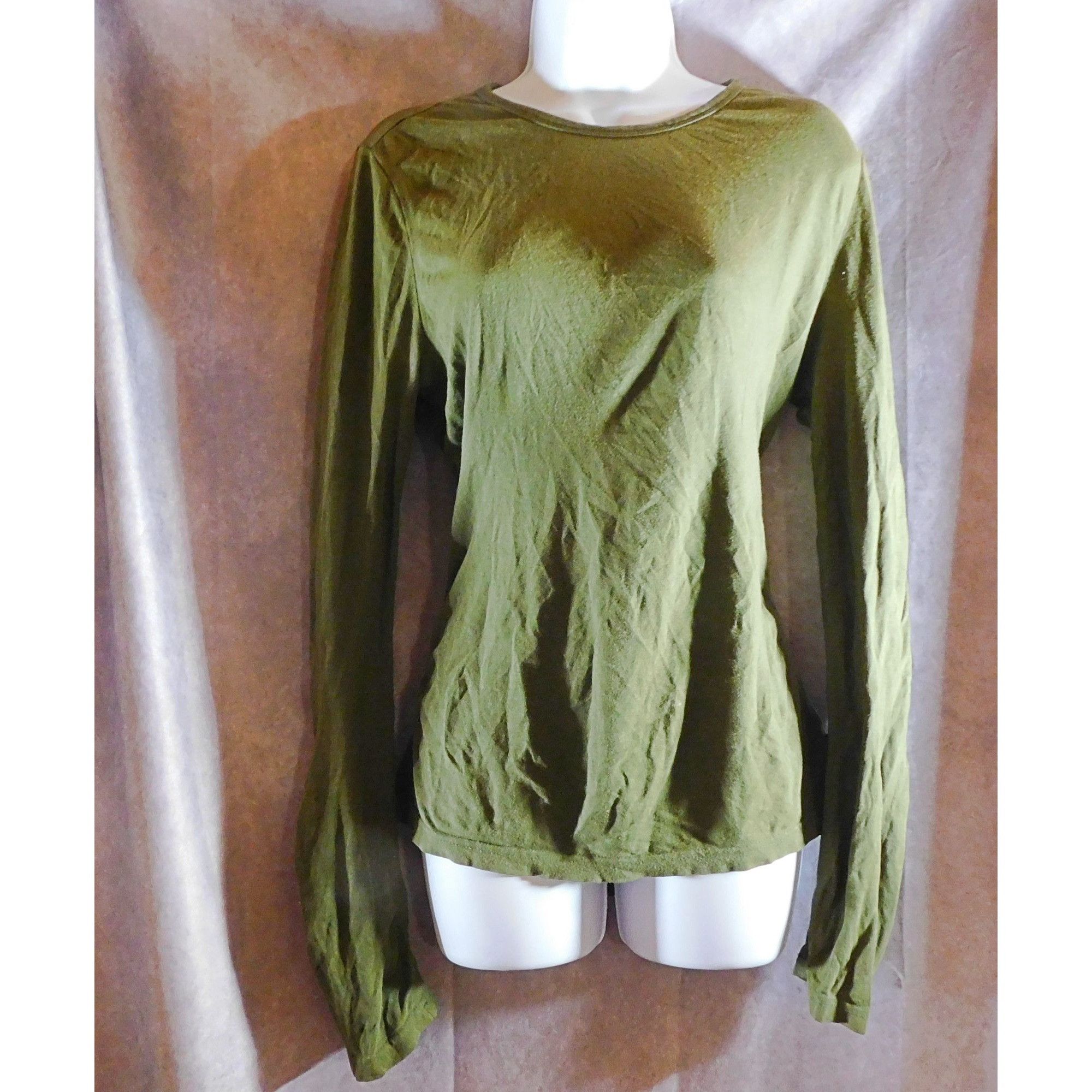 Route 66 Vintage Green 90s/Y2K Route 66 Stretch Shirt Size S / US 4 / IT 40 - 1 Thumbnail