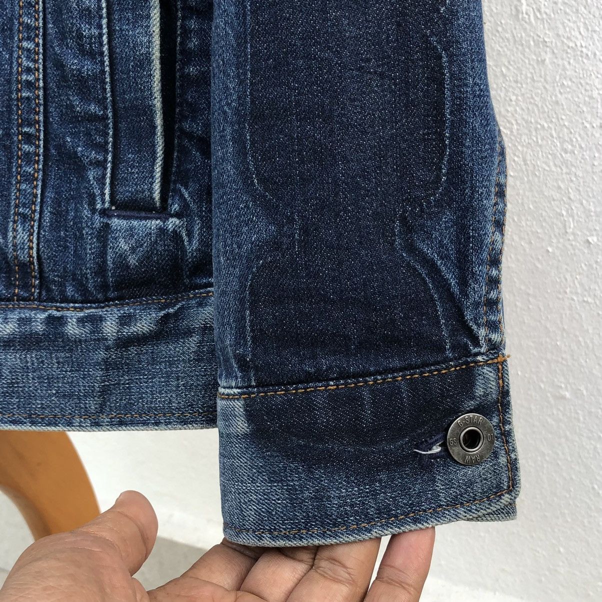 G-Star G-Star RAW 3301 Badges Slim Distressed Jacket Men Size US M / EU 48-50 / 2 - 12 Thumbnail