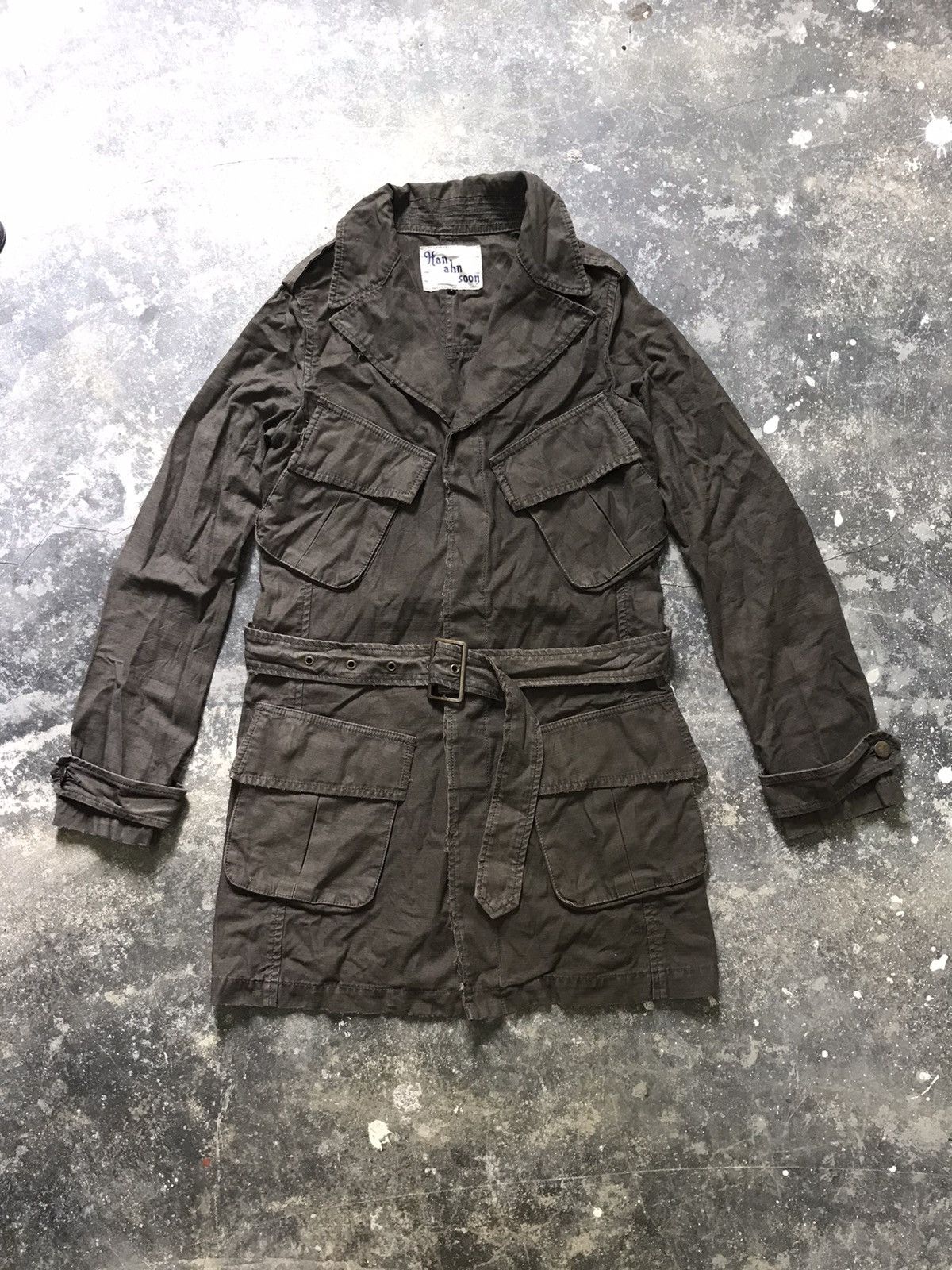 Japanese Brand Han Ahn Soon Army Parka jacket Size S / US 4 / IT 40 - 1 Thumbnail
