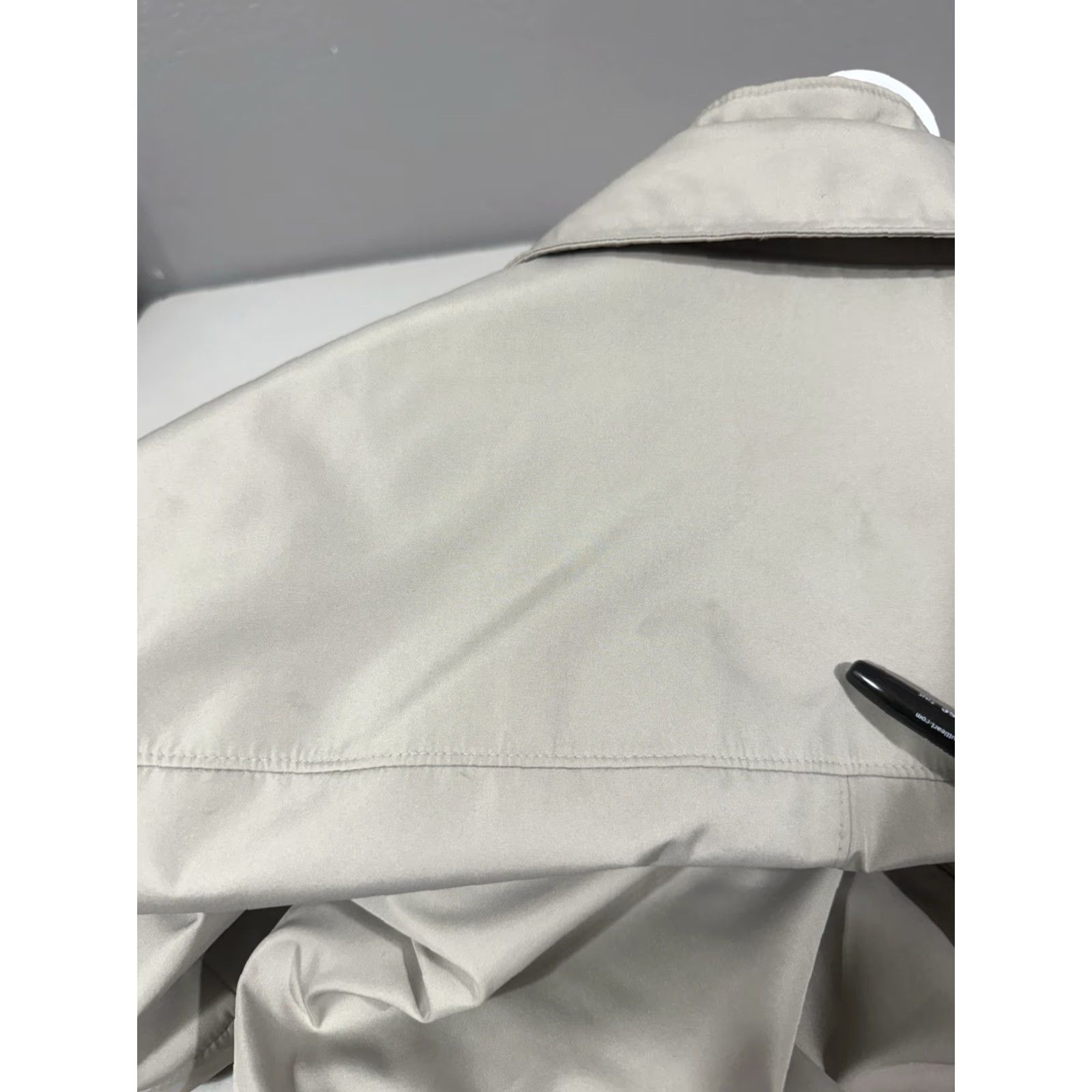 Michael Kors Michael Kors Mens Jacket Mid-Length Rain Coat Light Beige L Snap Zip Front Collared Pockets Designer Outdoor Womens? Size US L / EU 52-54 / 3 - 6 Thumbnail