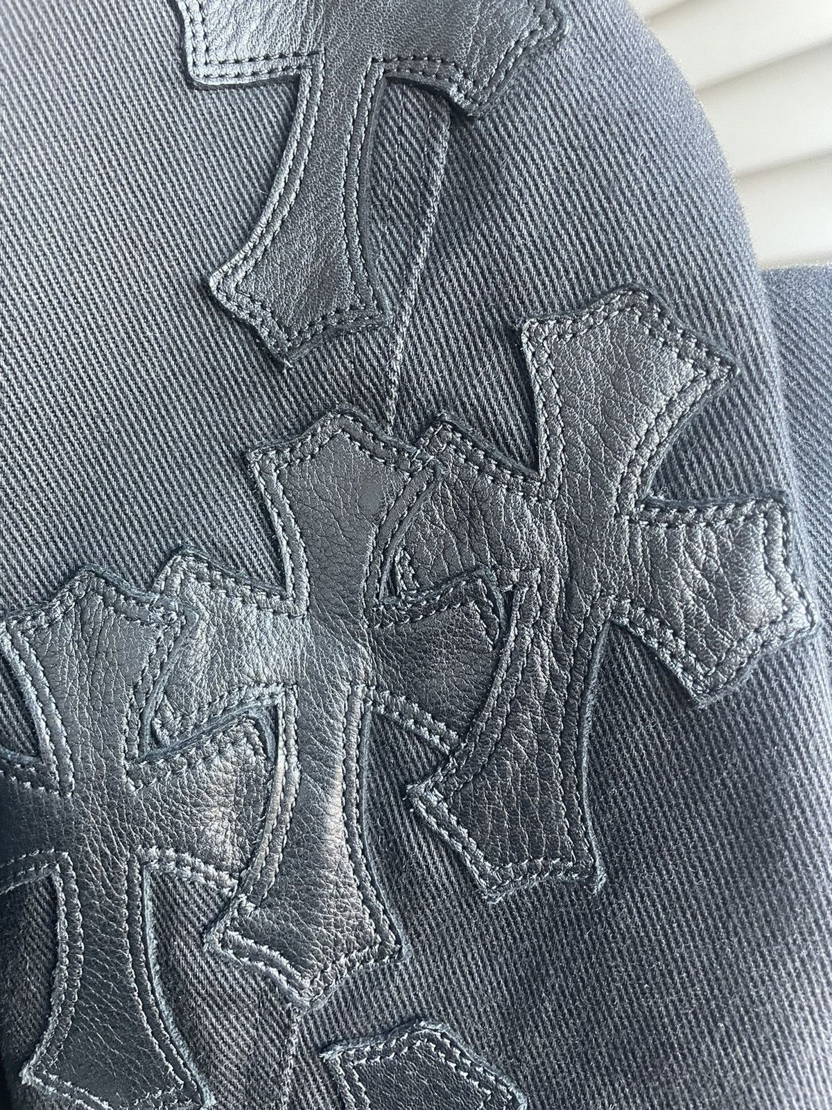 Chrome Hearts Chrome Hearts Cross Patched Western Denim Jacket Size US XL / EU 56 / 4 - 19 Thumbnail