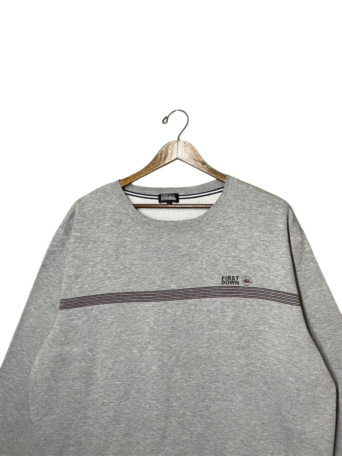 Japanese Brand First down♨️ sweatshirt large size grey colour Size US XL / EU 56 / 4 - 4 Thumbnail