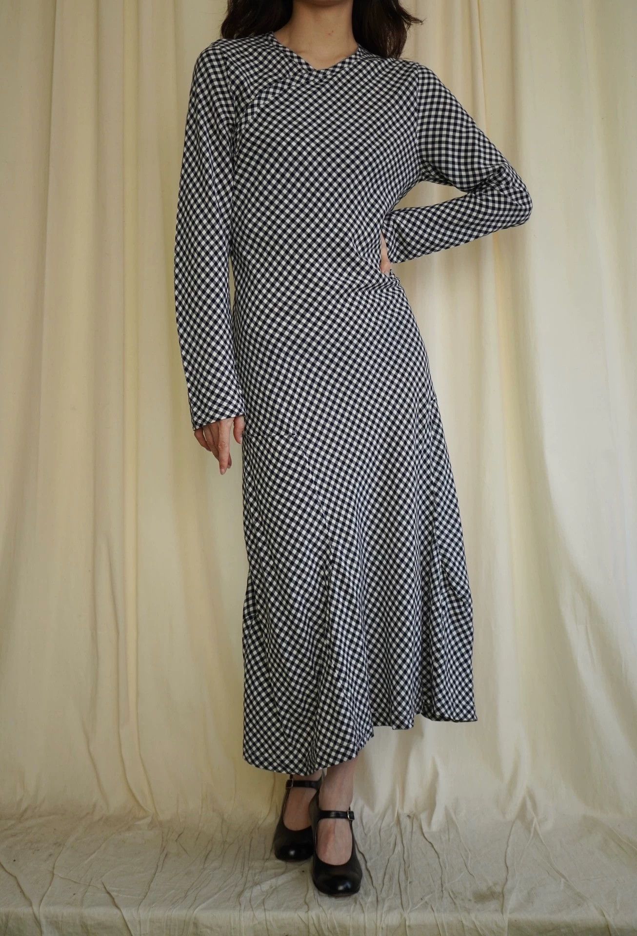 Comme des Garcons COMME des GARCONS 1998 Women's Blue Checkered Side Hook Dress M Size M / US 6-8 / IT 42-44 - 4 Thumbnail