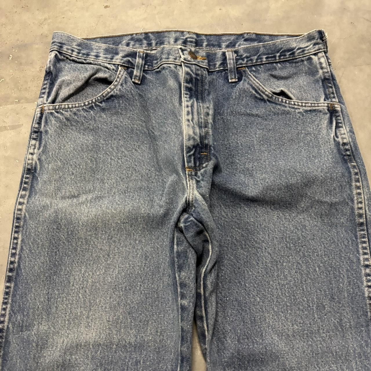 Japanese Brand × Vintage Crazy Vintage Y2K/2000s Faded Medium Wash Essential Denim Jeans! Size US 34 / EU 50 - 5 Thumbnail