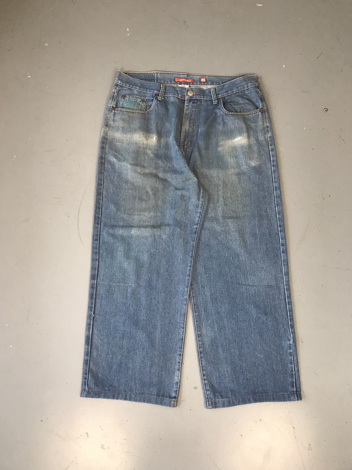 Christian Audigier × Ed Hardy × Vintage Vintage 90s Edhardy Japanese snake 🐍 embroidered denim Size US 37 - 2 Thumbnail
