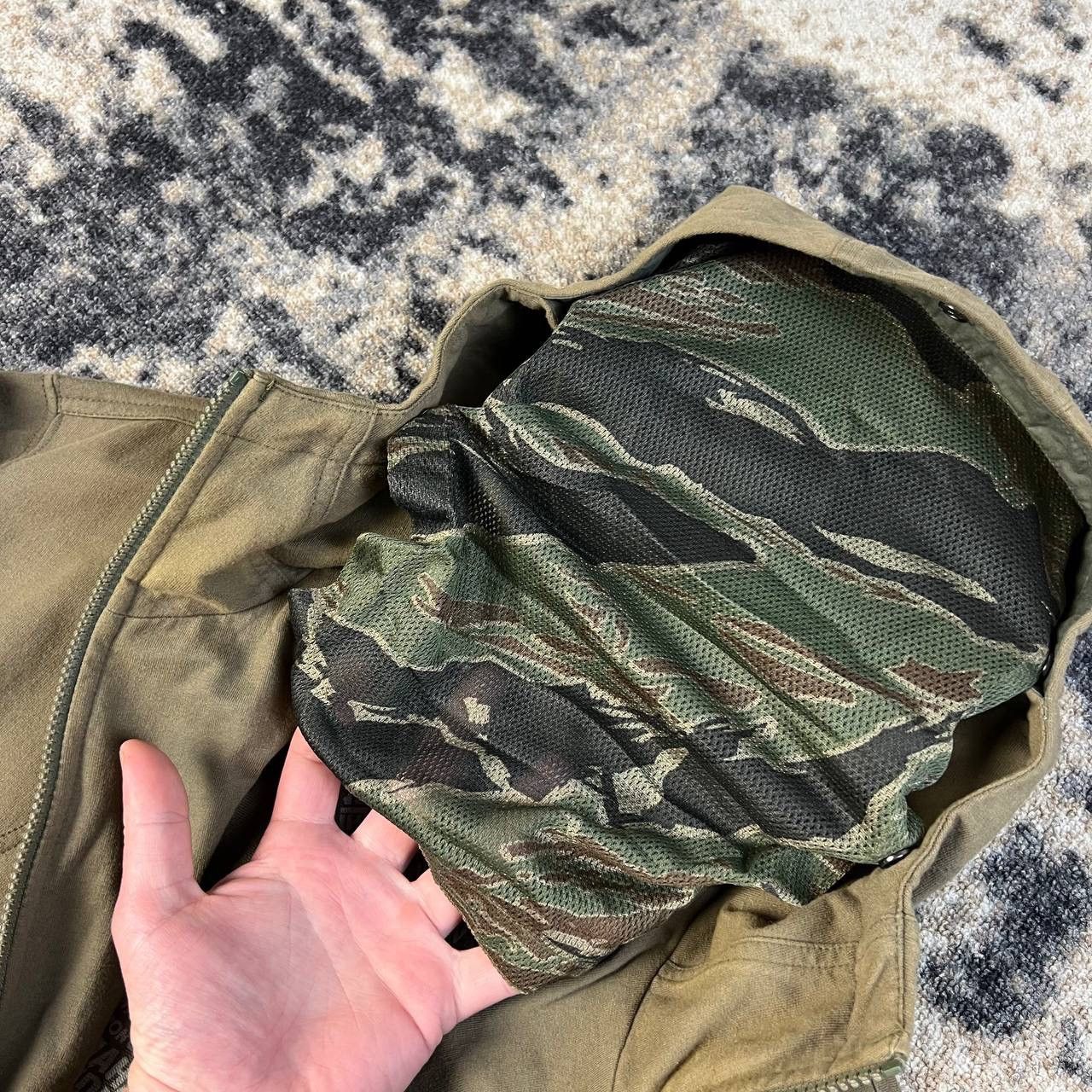 Maharishi Maharishi Japanese Rare Camo Mask Zip Up Oversized Hoodie Size US XL / EU 56 / 4 - 6 Thumbnail