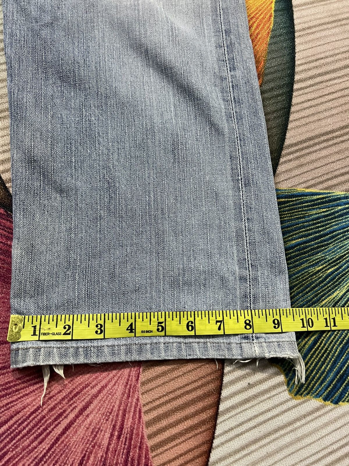 Edwin × If Six Was Nine 💥Baggy💥VINTAGE EDWIN 505z SELVEDGE DISTRESSED BAGGY JEANS Size US 33 - 16 Thumbnail