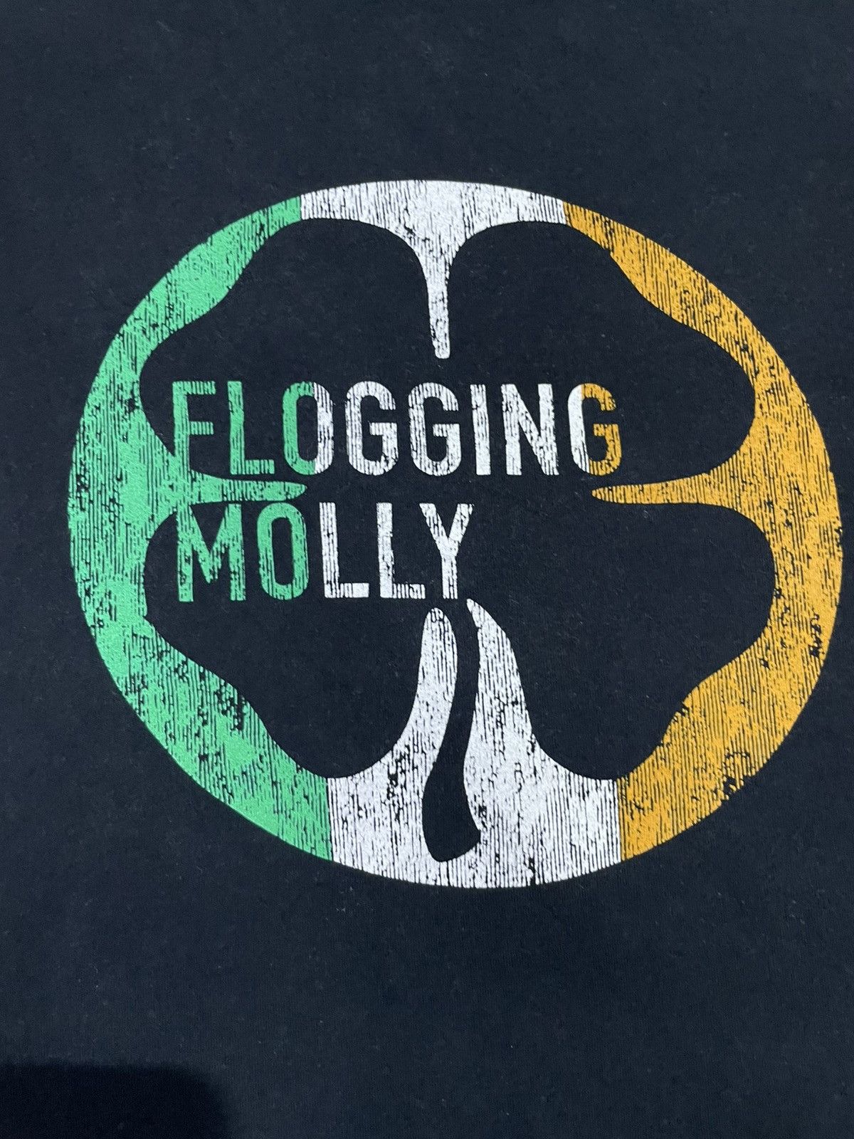 Band Tees FLOGGING MOLLY ROCK BAND MUSIC TSHIRT FADED(PINHOLE) Size US XL / EU 56 / 4 - 5 Thumbnail