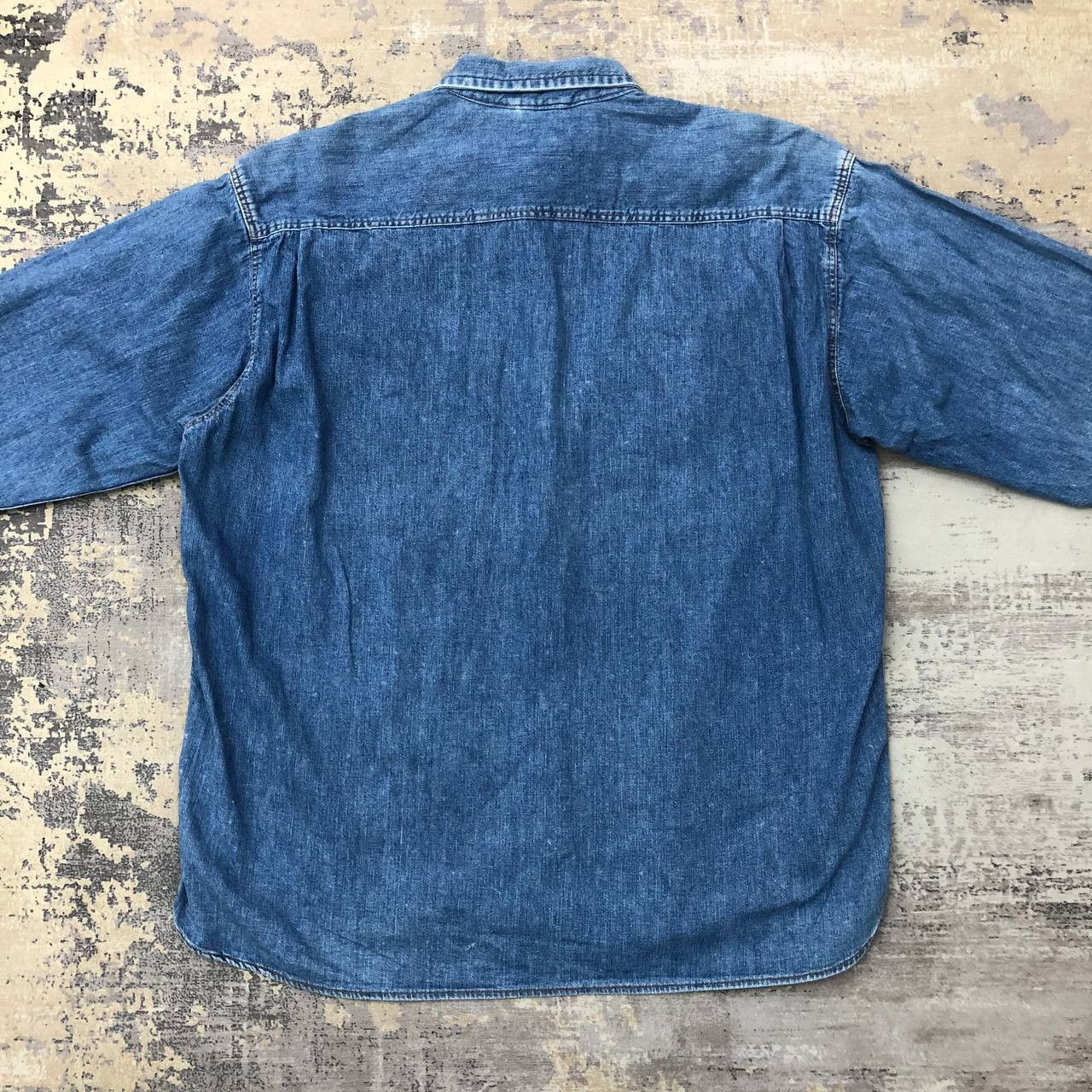 Vintage × Wrangler T307 VTG BLUE BELL WRANGLER DUNGAREES DENIM SHIRTS Size US L / EU 52-54 / 3 - 2 Thumbnail