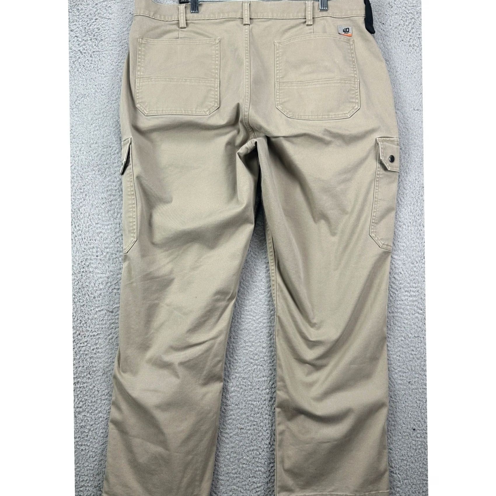 Duluth Trading Company Duluth Trading 40 Grit Cargo Pants Mens 40X30 Standard Fit Stretch Authentic Tan Workwear Casual Outdoor Pockets Size US 40 / EU 56 - 2 Thumbnail