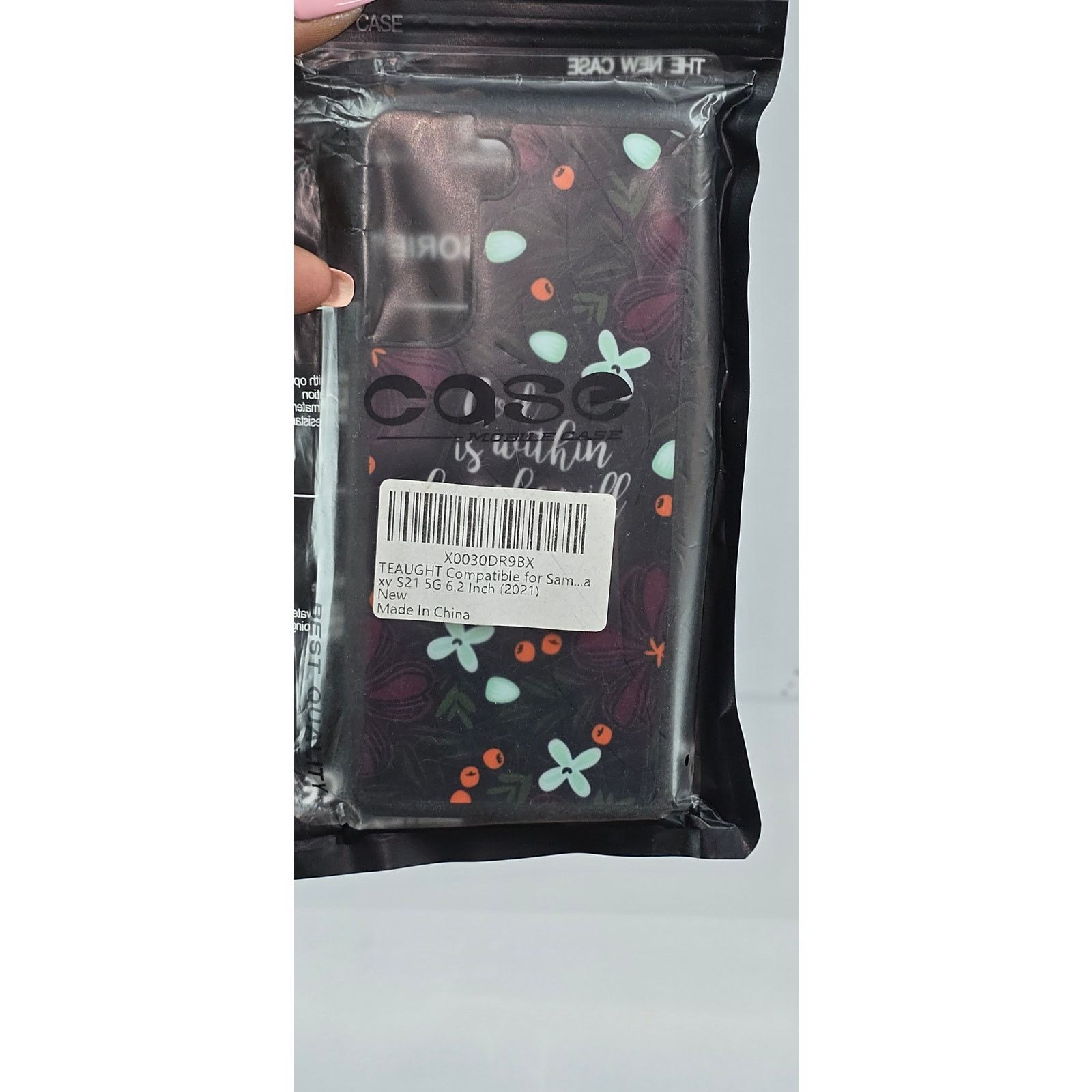 Other God Is Within Her Floral Bible Verse Case Samsung Galaxy S21 Size ONE SIZE - 1 Thumbnail