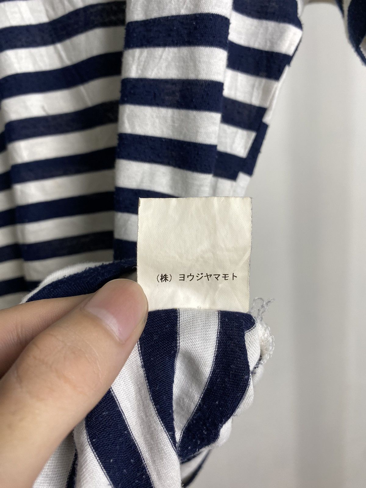 Y's × Y's for Men × Yohji Yamamoto Yohji Yamamoto Regulation Striped Sample Tshirt Size US M / EU 48-50 / 2 - 4 Thumbnail