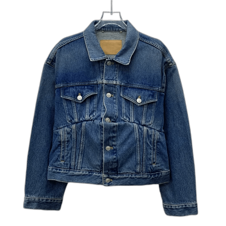 Balenciaga Balenciaga Dark Blue Cotton Denim Jacket Size XS / US 0-2 / IT 36-38 - 1 Thumbnail