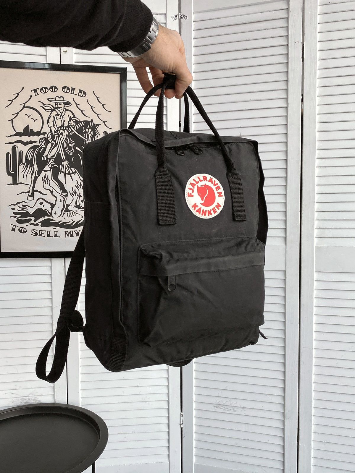 Fjallraven Fjallraven Kanken Backpack Bag Graphite Black G1000 Wax Size ONE SIZE - 7 Thumbnail