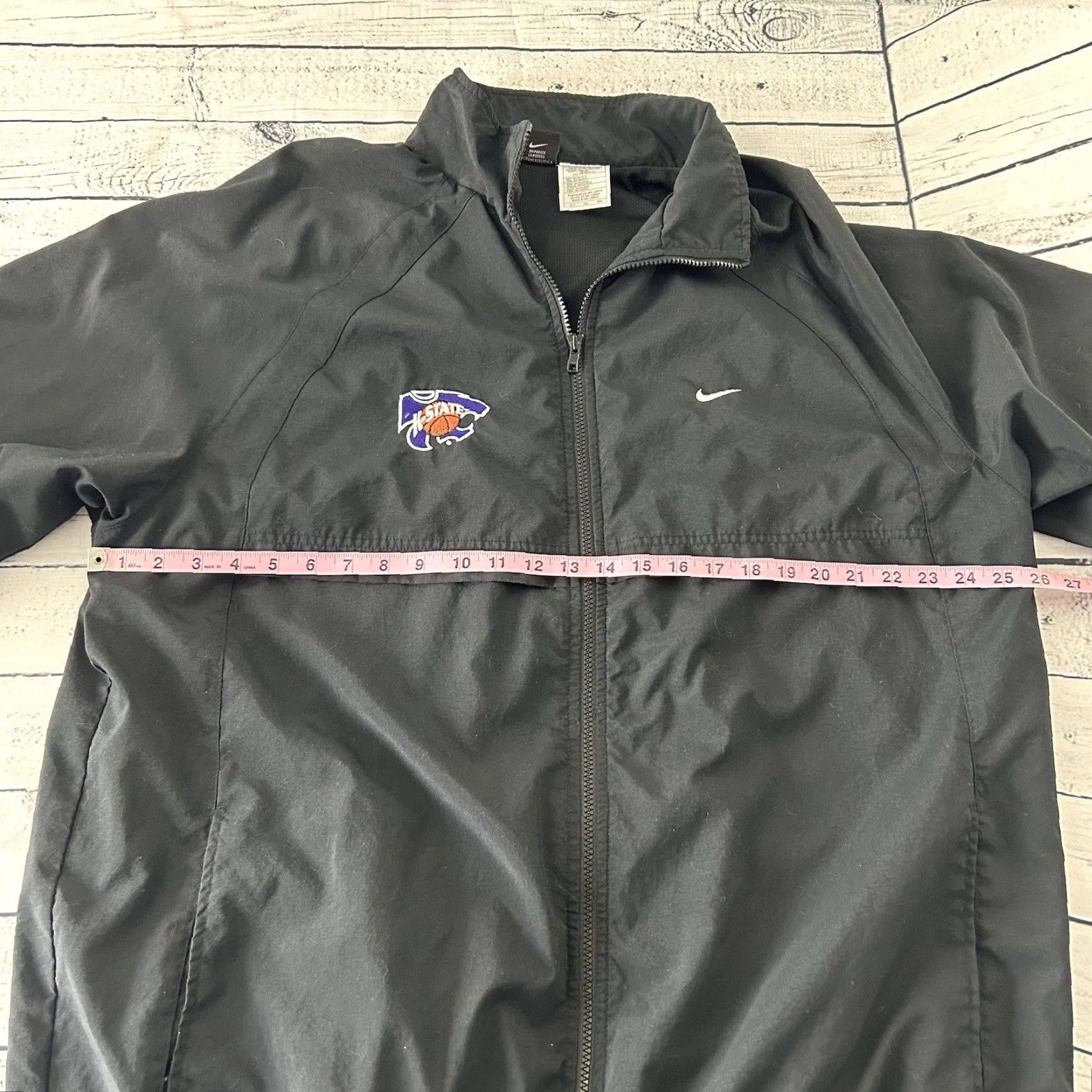 Nike VINTAGE Nike Kansas State Wildcats Full Zip Jacket Men's XLT Black Size US XL / EU 56 / 4 - 5 Thumbnail