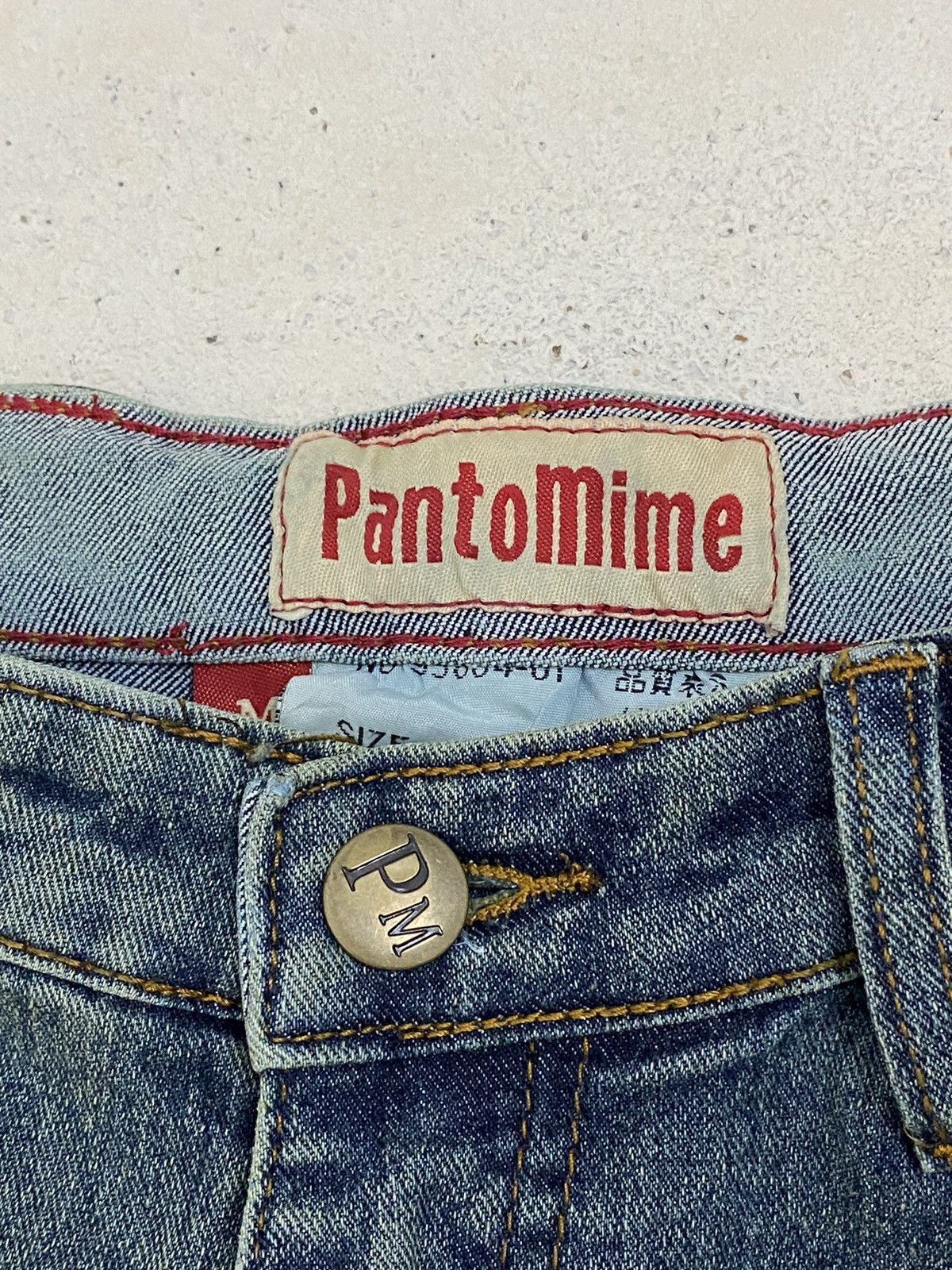 If Six Was Nine × Japanese Brand × Le Grande Bleu (L.G.B.) Flare Unisex PantoMime Mud Washed Embroid Flower Patchwork Size US 27 - 11 Thumbnail