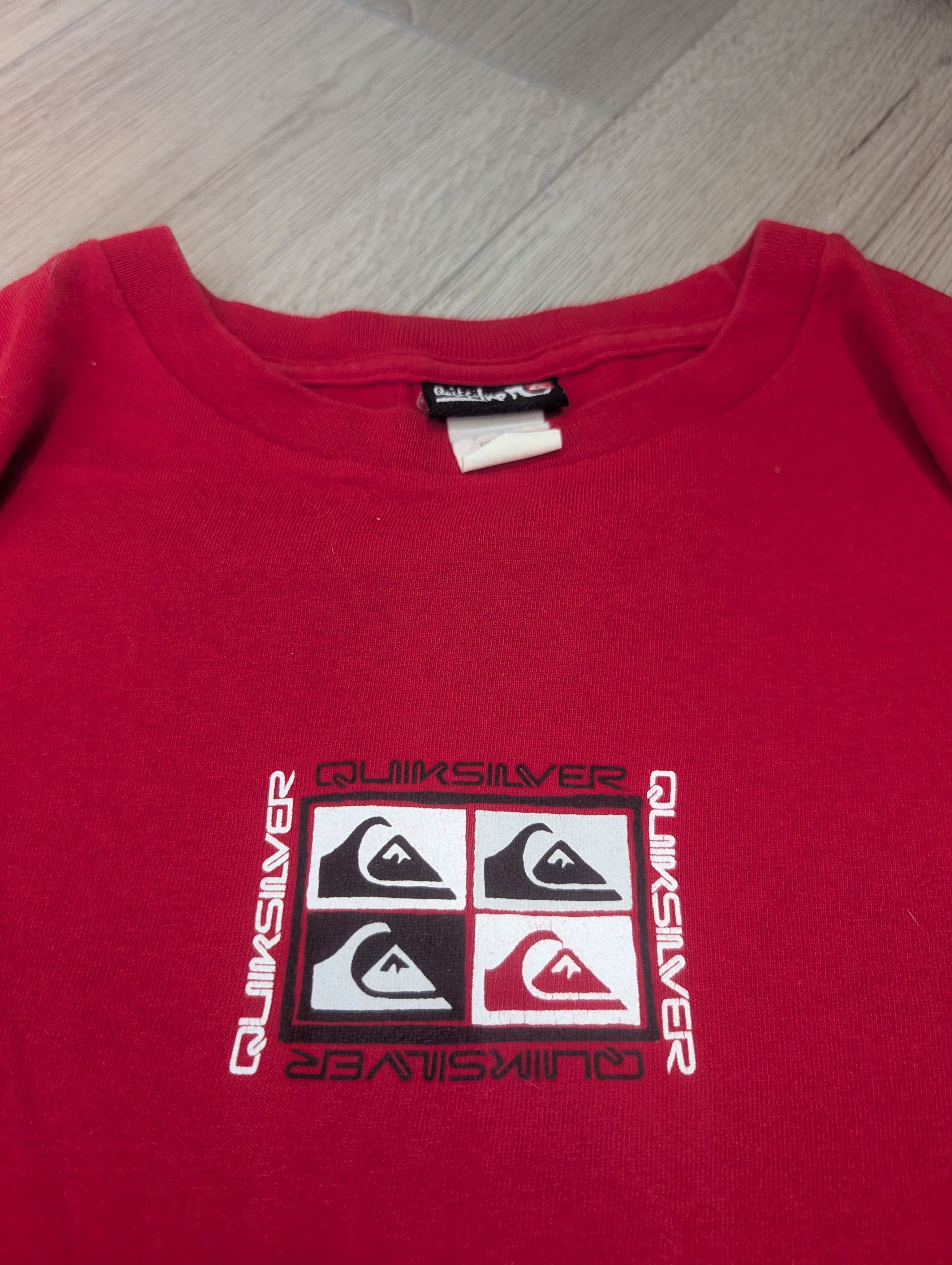 Quiksilver × Vintage VINTAGE red Quicksilver red graphic tee Size US L / EU 52-54 / 3 - 5 Thumbnail